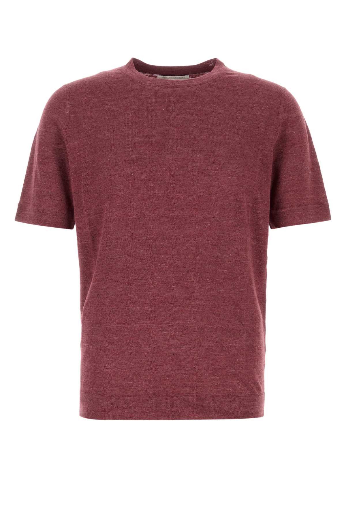 Brunello Cucinelli Tyrian Purple Linen Blend Sweater Size US L / EU 52-54 / 3 - 1 Thumbnail