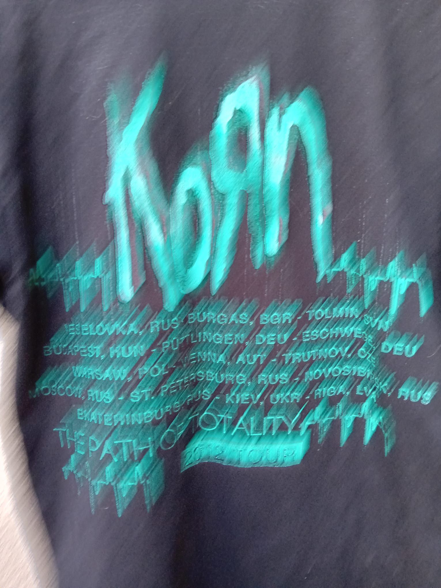Band Tees Korn The Path Of Totality 2012 tour Band t-shirt sz S Size US S / EU 44-46 / 1 - 6 Thumbnail