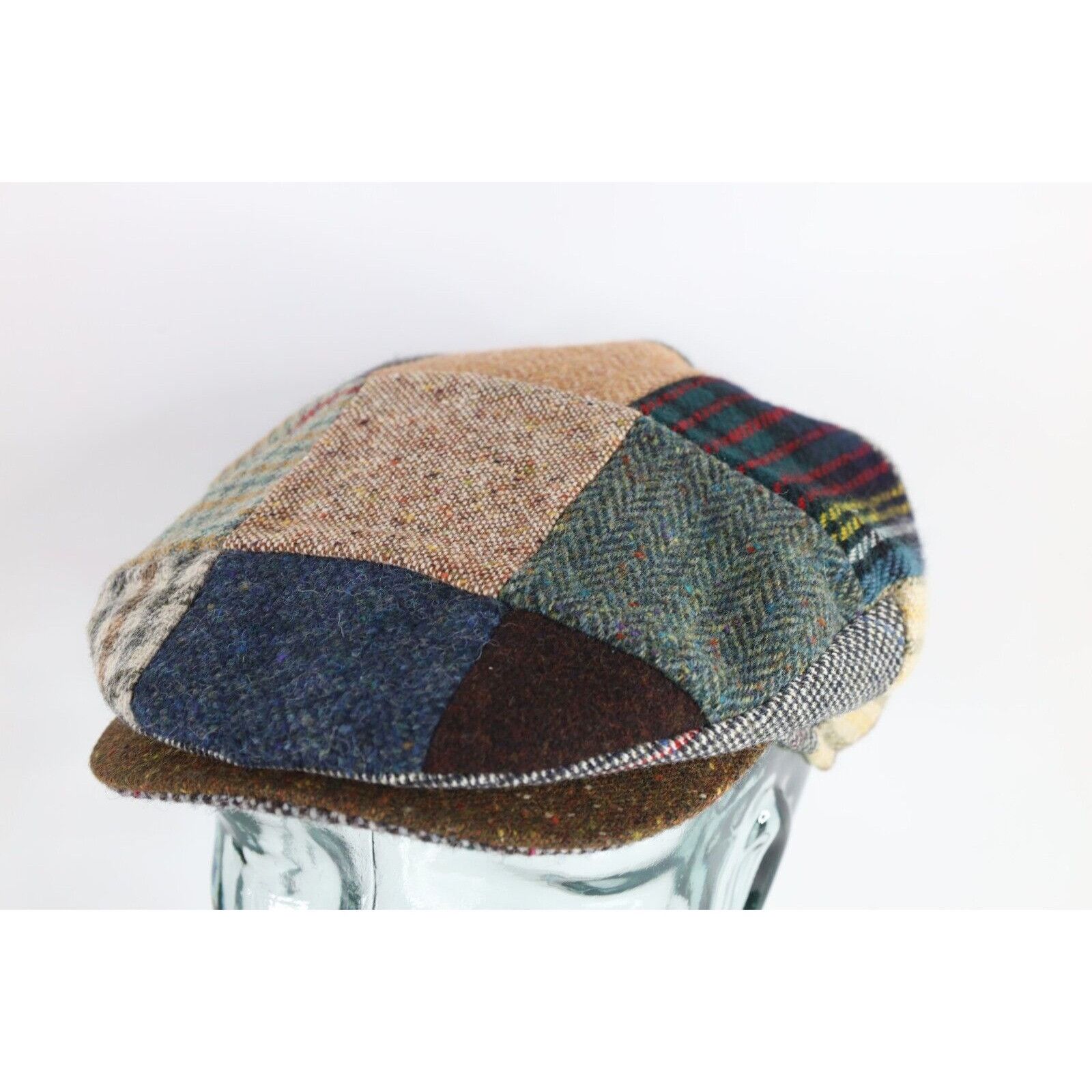Vintage Vintage 70s Streetwear Irish Rainbow Patchwork Newsboy Hat Size ONE SIZE - 1 Thumbnail