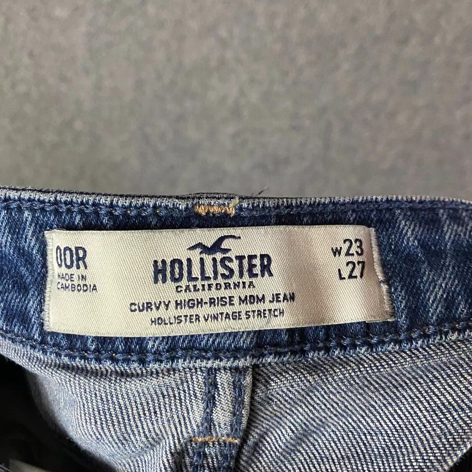 Hollister Hollister Jeans Women's 00R Curvy High Rise Mom Denim 23x27 Size 24" / US 00 / IT 34 - 7 Thumbnail