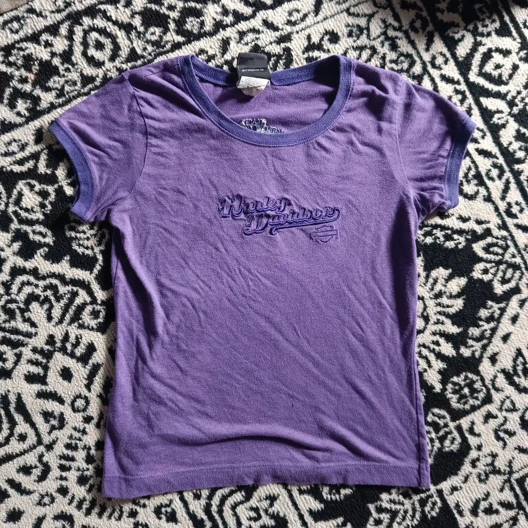 Harley Davidson Harley Davidson Baby Tee Crop Top Size M / US 6-8 / IT 42-44 - 3 Thumbnail