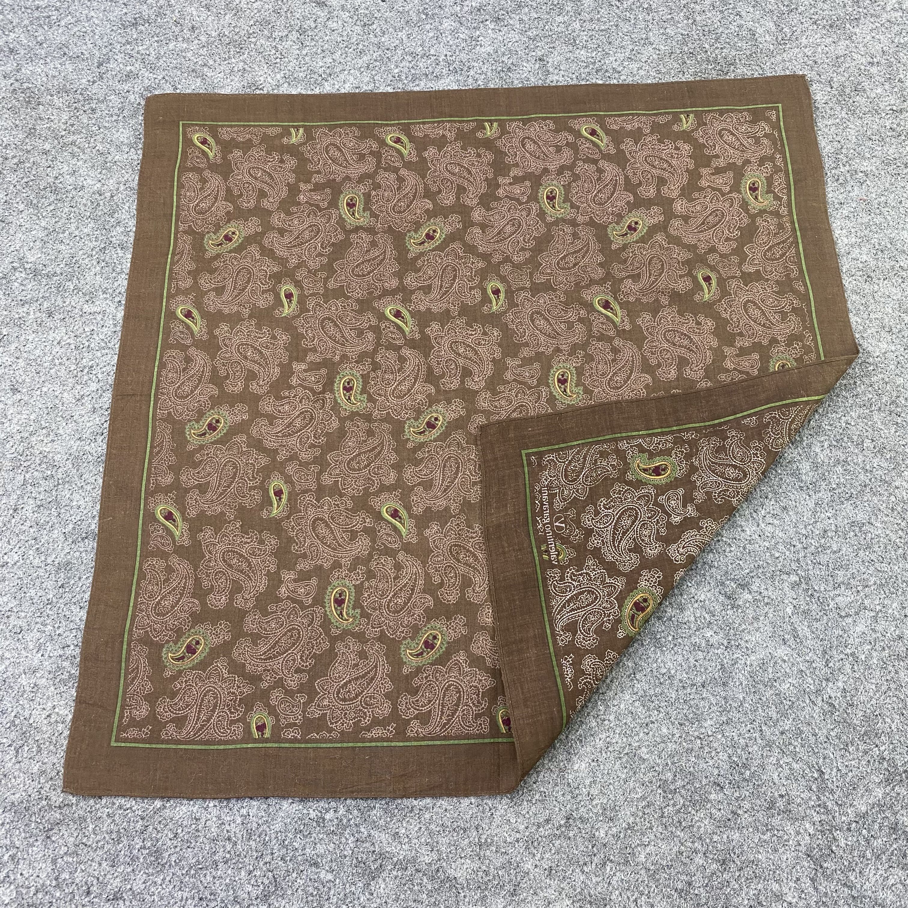 Designer VALENTINO GARAVANI handkerchief bandana handky paisley-B1433 Size ONE SIZE - 5 Thumbnail