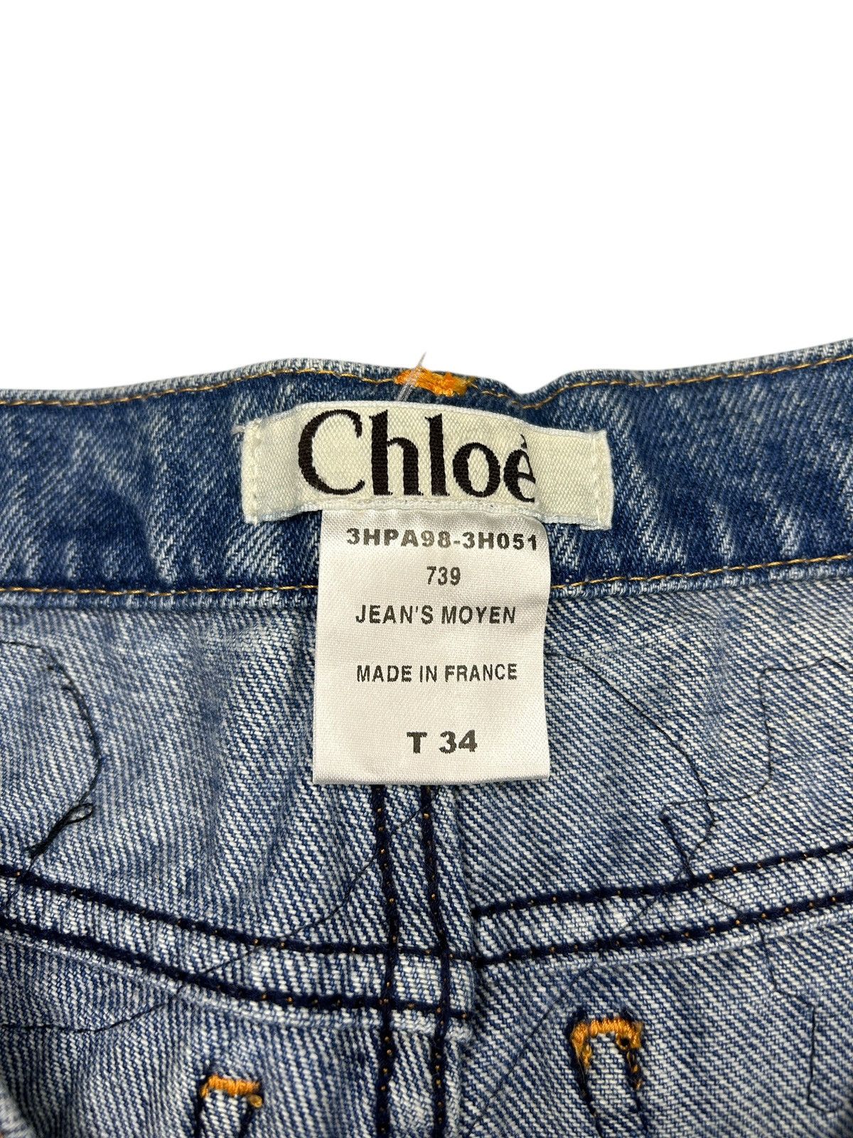 Chloe F/W 03 Tiger Denim Size 25" / US 0 / IT 36 - 4 Thumbnail