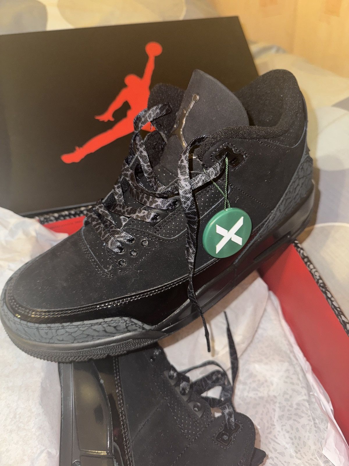Jordan Brand Jordan 3 black cat Size US 8.5 / EU 41-42 - 3 Thumbnail