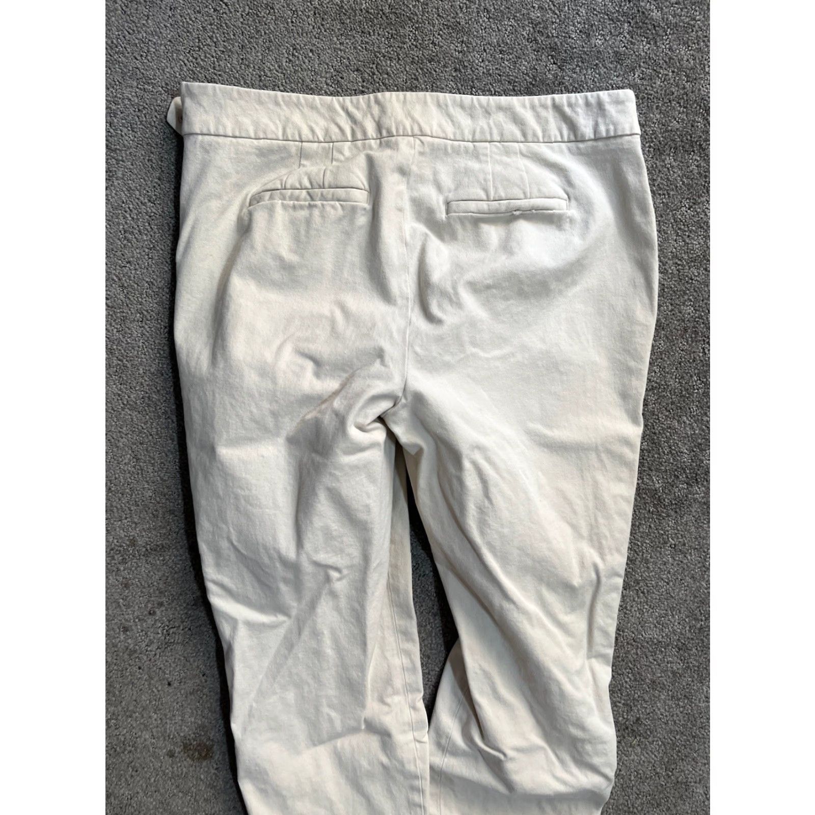 Talbots Talbots Pants Womens 4P Beige Chatham Ankle High Rise Stretch Tapered Size 32" / US 10 / IT 46 - 4 Thumbnail