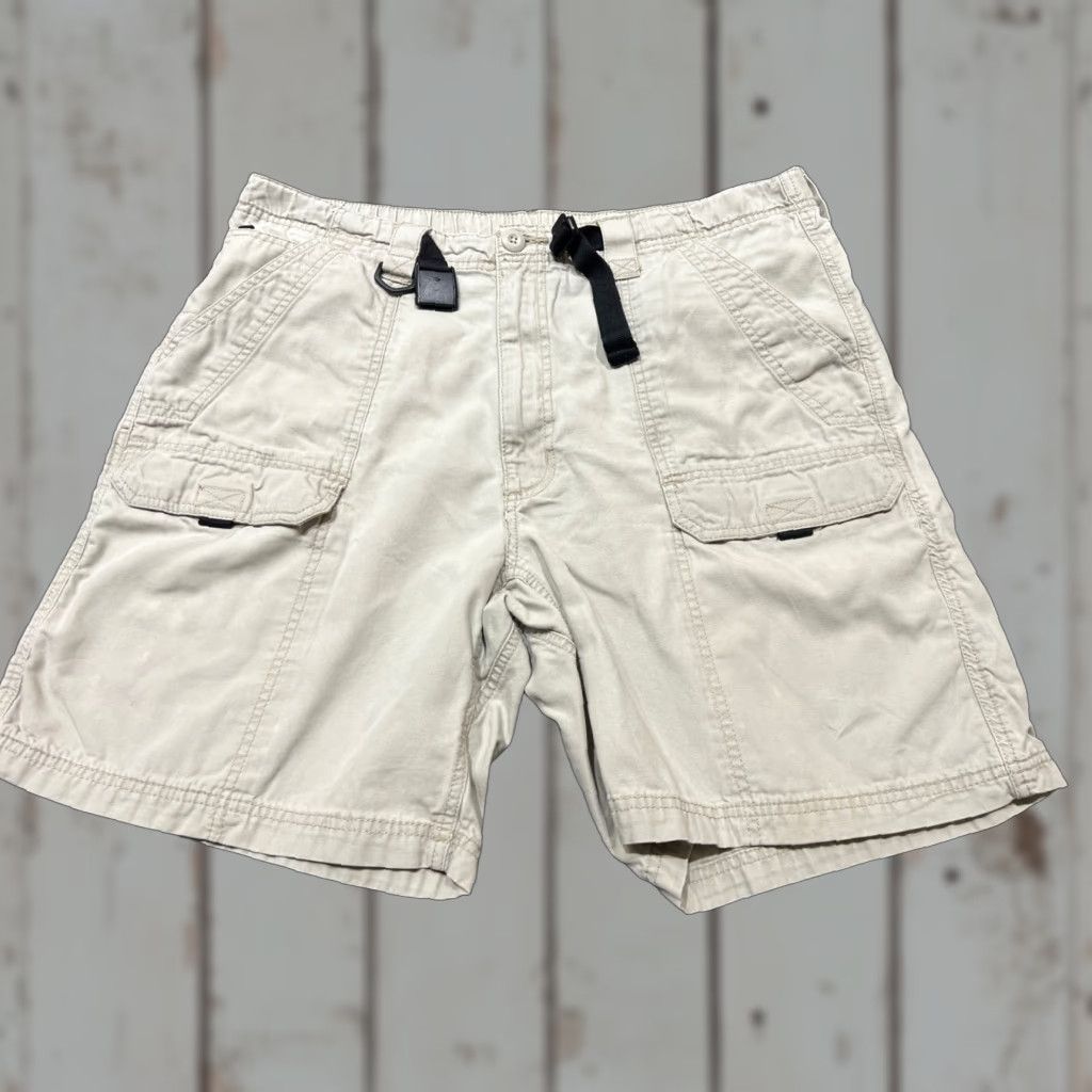 Wrangler Wrangler Men’s Cargo Hiking Shorts Belted Size 38 Regular Beige 90s Style Size US 38 / EU 54 - 1 Thumbnail