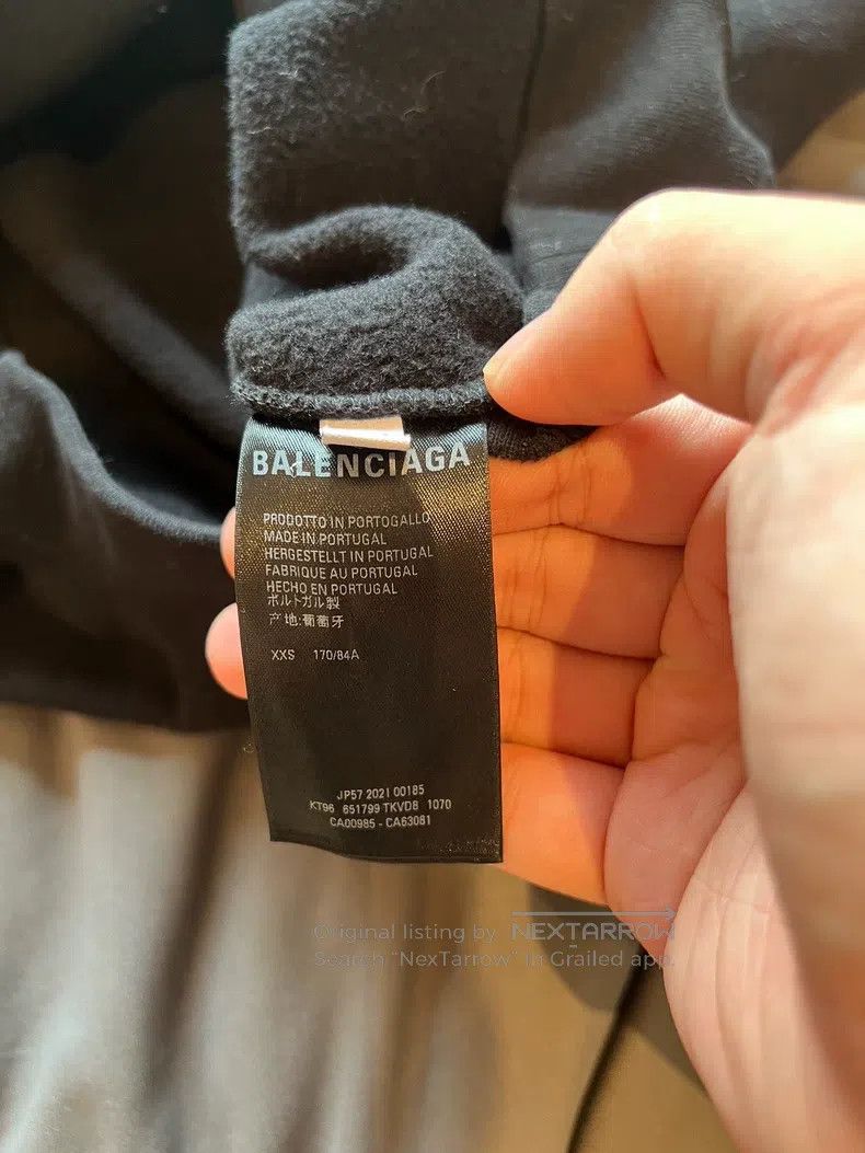 Balenciaga Balenciaga Logo cotton classic long sleeve sweatshirt, men Size US XXS / EU 40 - 6 Thumbnail