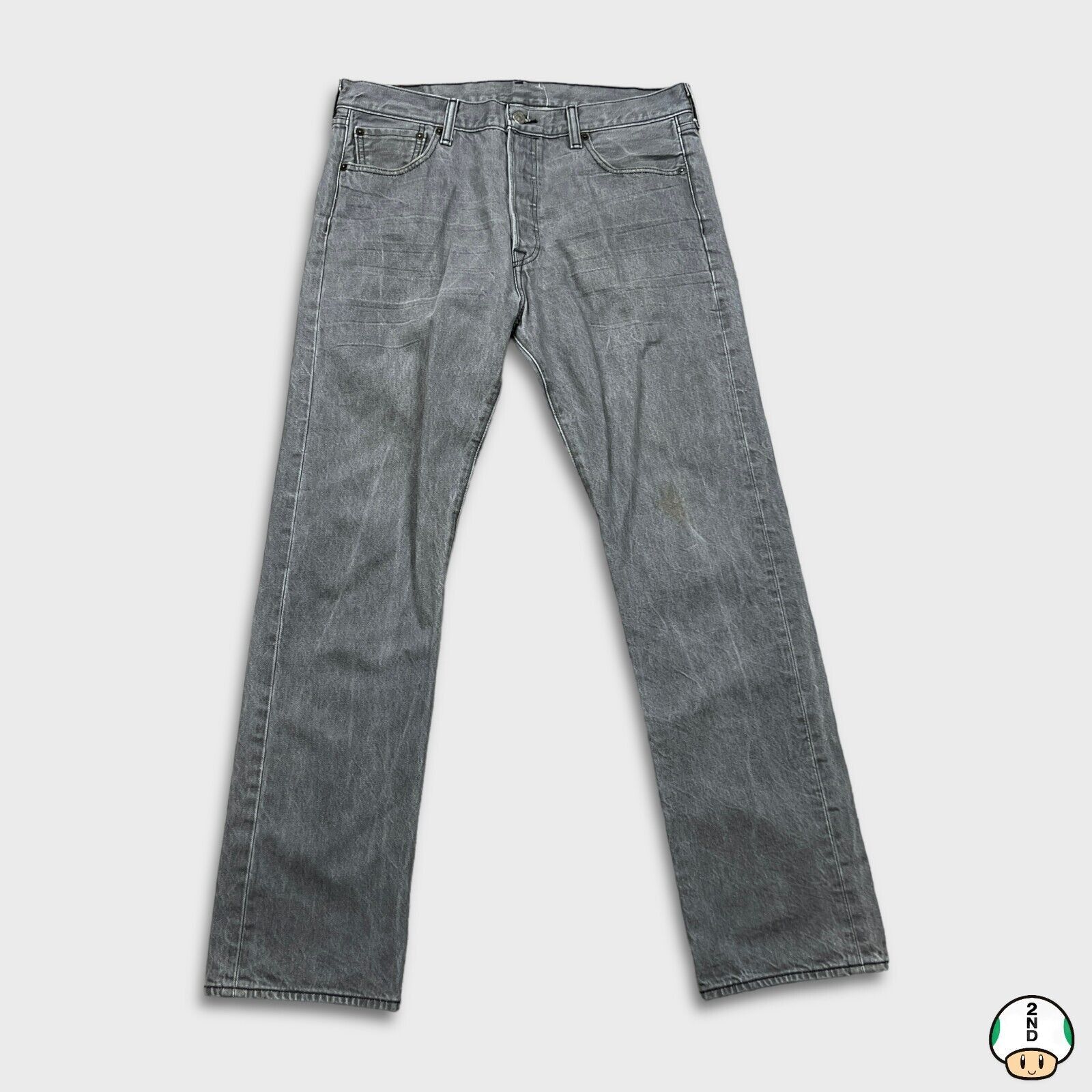 Levi's × Vintage Levi's 501 Jeans 34x31 Fit Straight Stone Wash Denim Pants Size US 34 / EU 50 - 1 Thumbnail