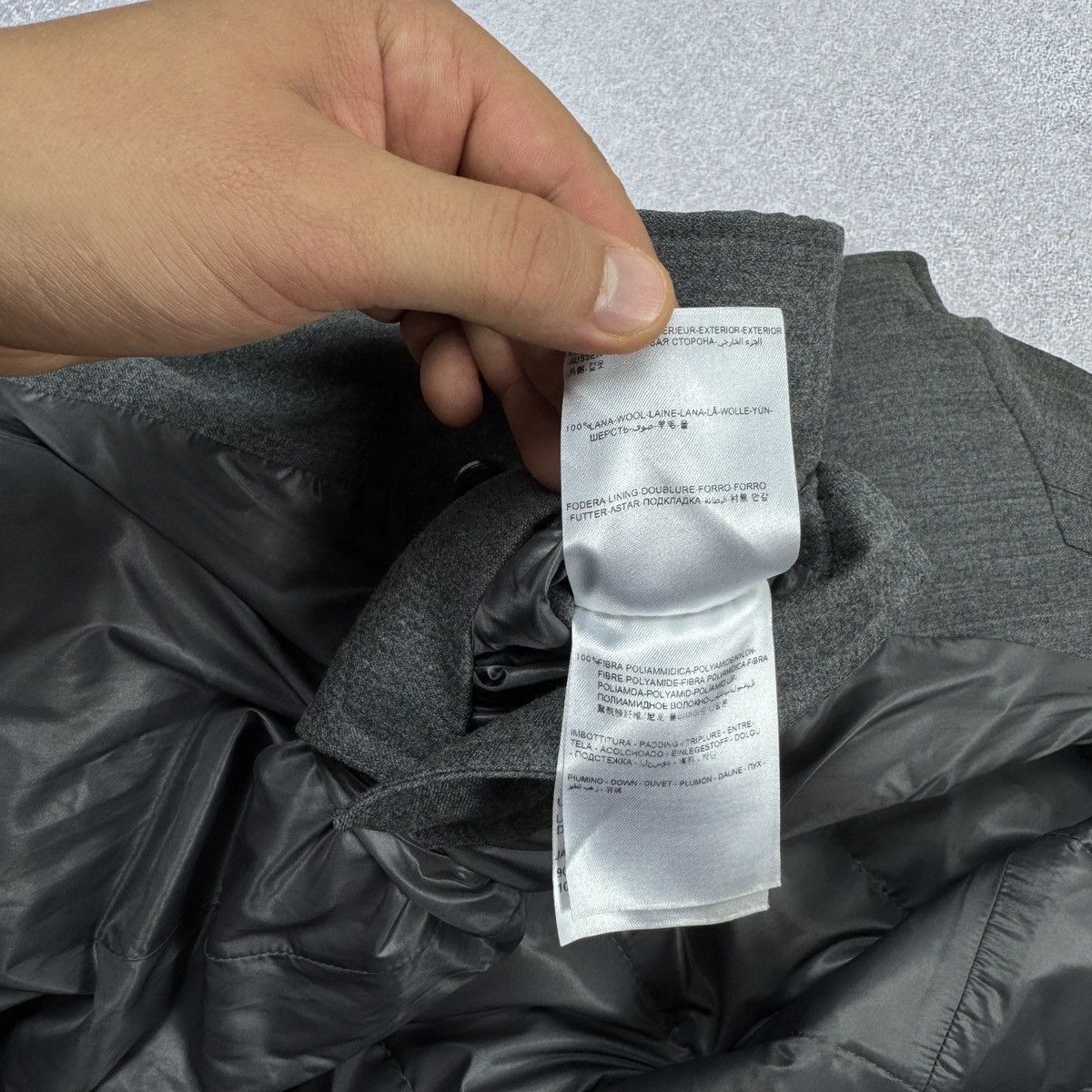Moncler Men`s Moncler Rodin Gray Wool Puffer Jacket Size 6 / XXL Size US XXL / EU 58 / 5 - 19 Thumbnail