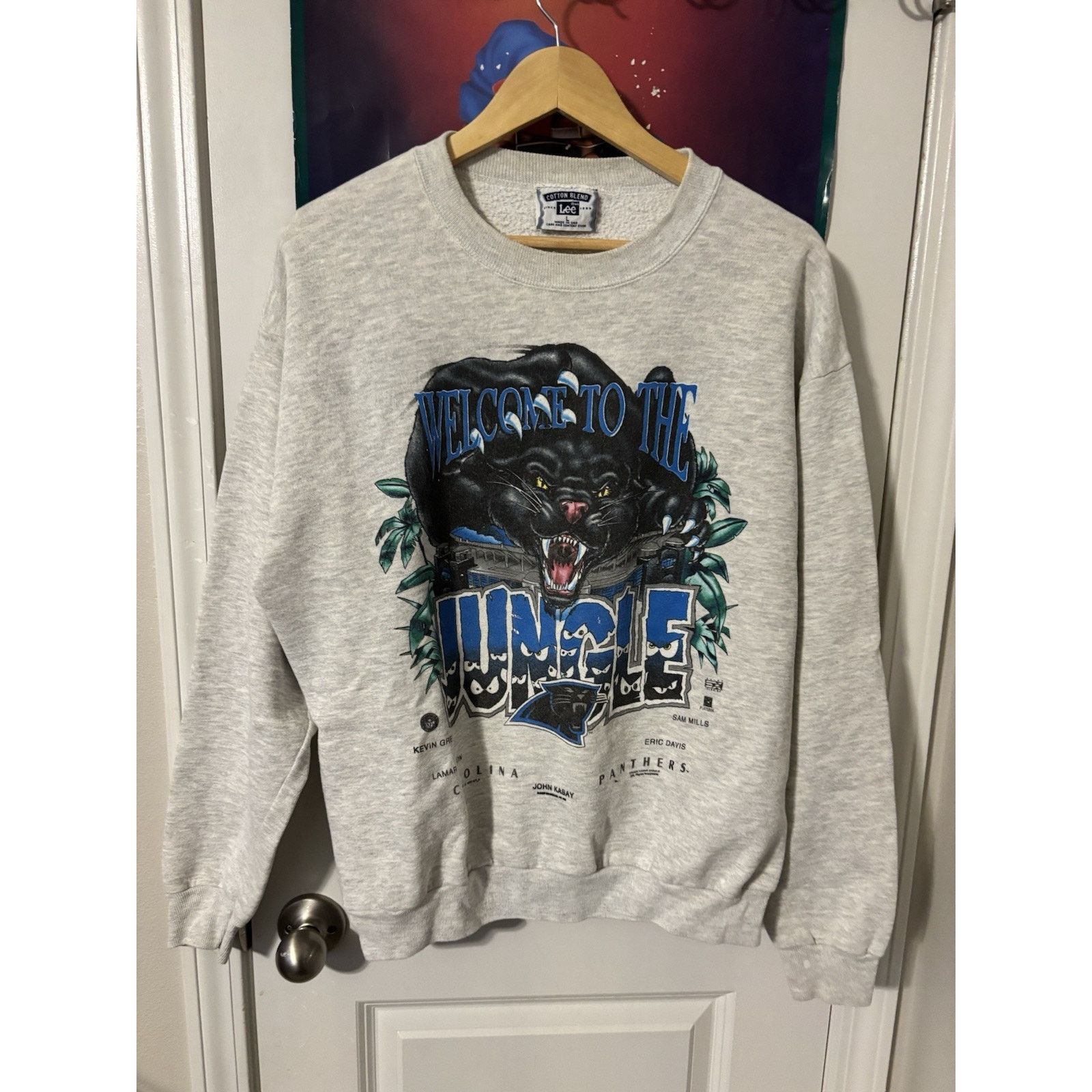 Vintage Carolina Panthers Welcome To The Jungle Sweat 1996 L Size US L / EU 52-54 / 3 - 1 Thumbnail