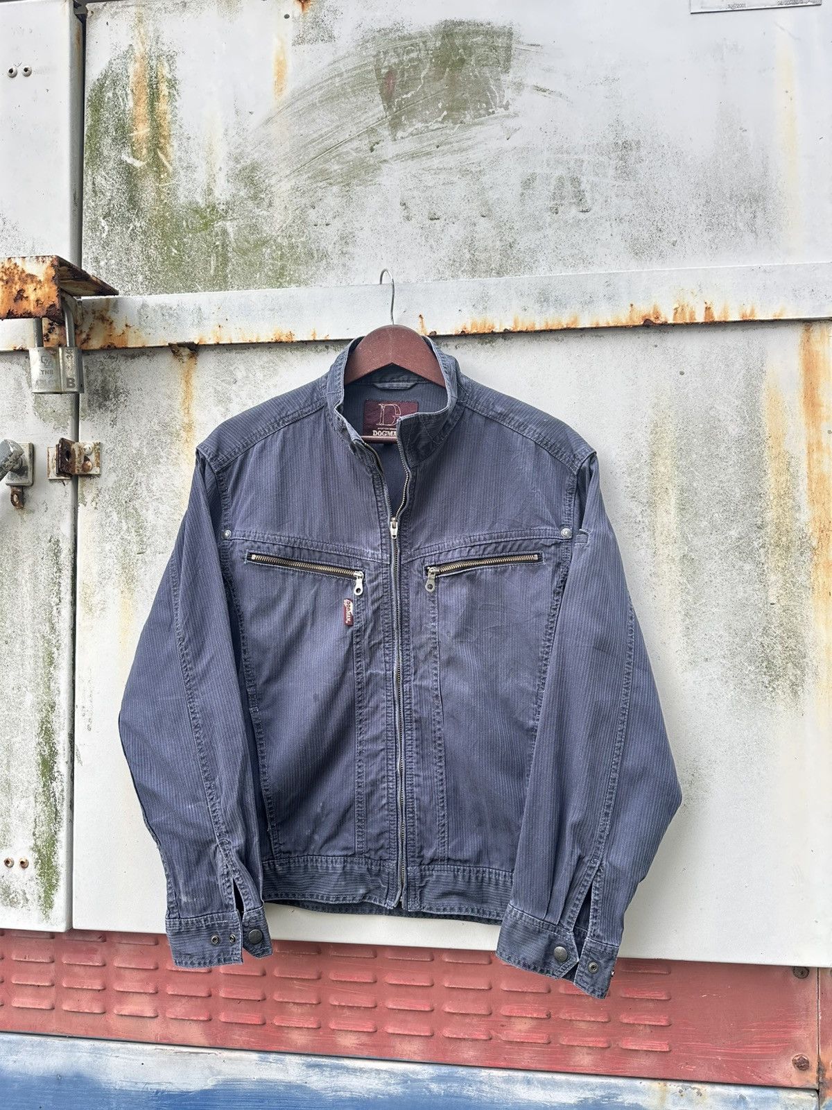 Vintage 👹Dogman Denim Trucker Jacket Size US M / EU 48-50 / 2 - 2 Thumbnail