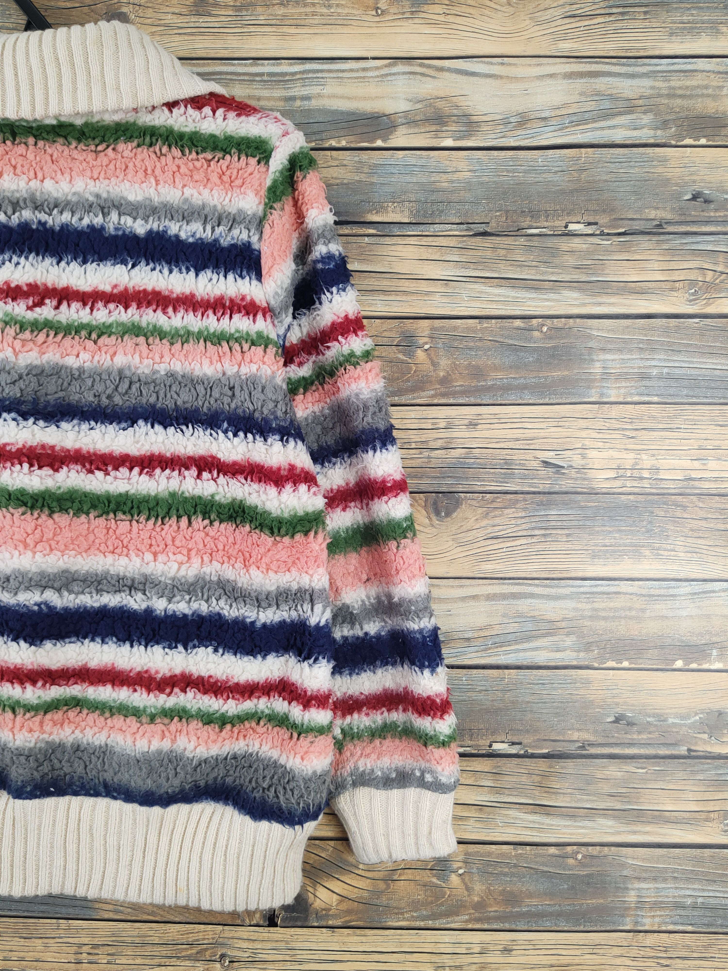 Japanese Brand Ganiel Mix Fur Faux Knitwear Sweaters #W2176 Size US S / EU 44-46 / 1 - 9 Thumbnail