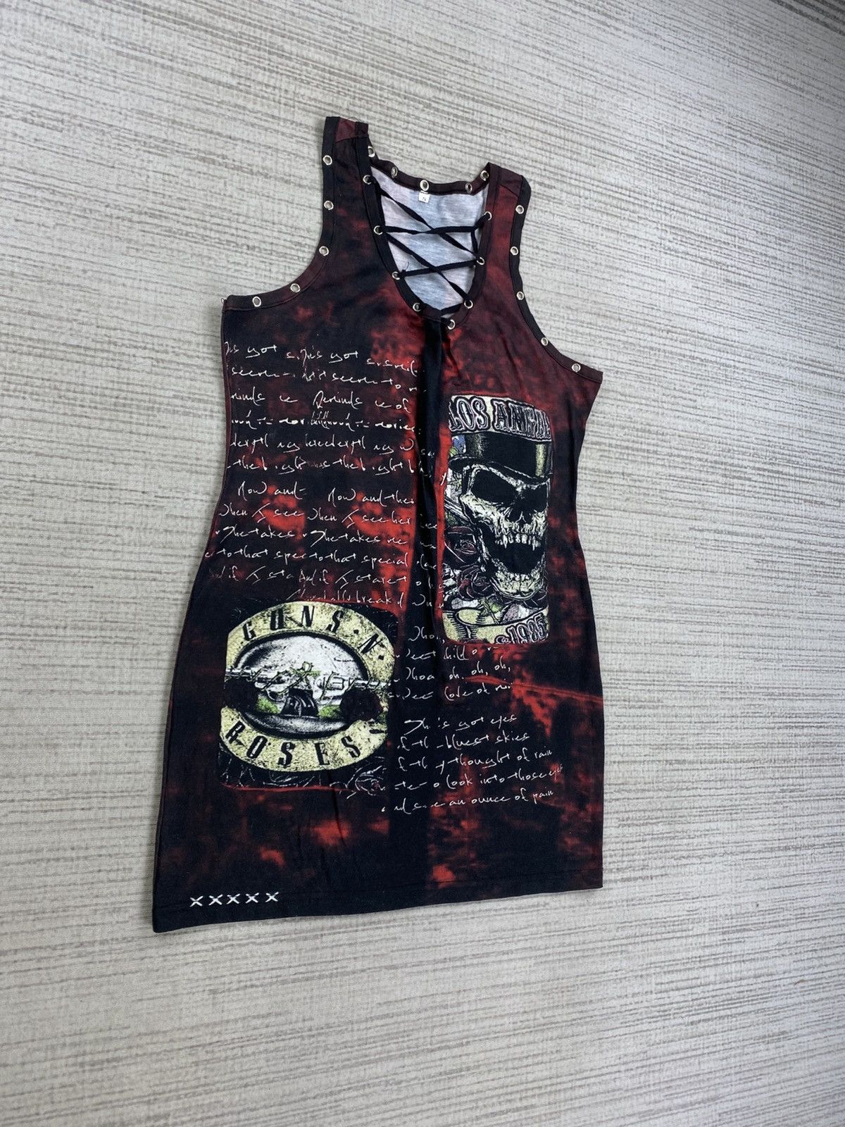 Guns N' Roses × Japanese Brand × Vintage Vintage Guns And Roses Full Price Sleeveless Shirt Size S / US 4 / IT 40 - 3 Thumbnail