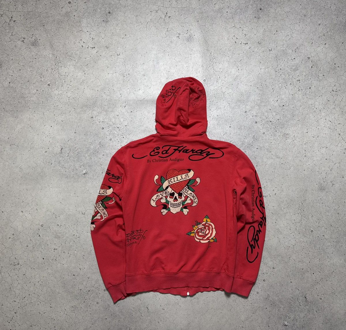 Ed Hardy Ed Hardy by Christian Audigier Women’s Full Zip Hoodie Size XL / US 12-14 / IT 48-50 - 1 Thumbnail