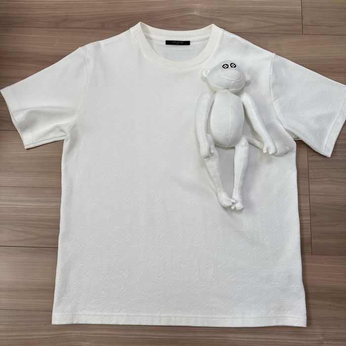 Rare!!! Louis Vuitton Virgil Abloh Monogram 3D Monkey T-shirt Tee
