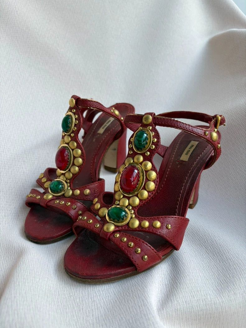 Vivienne Westwood Vivienne Westwood Colorful leather Baroque Byzantine jewel Size US 12 / IT 42 - 1 Thumbnail