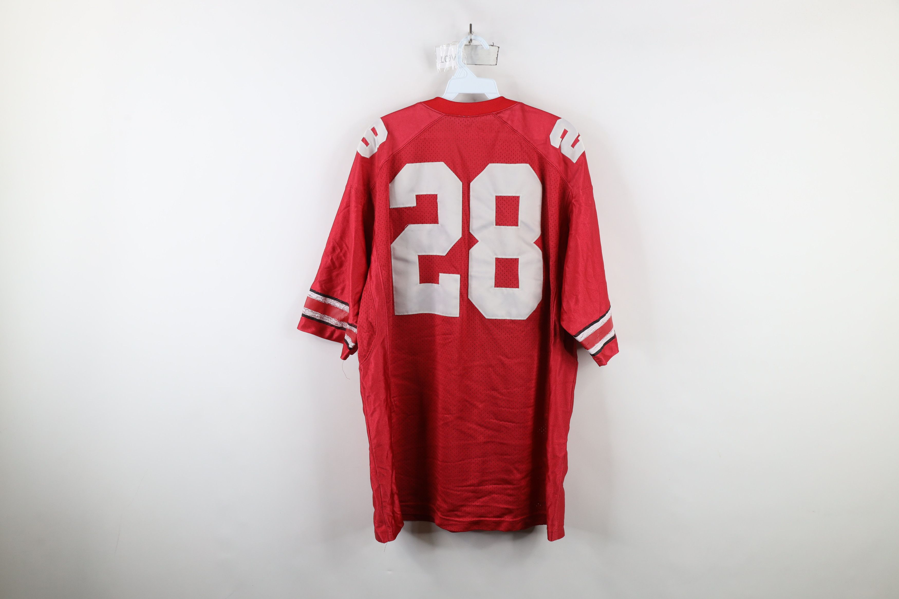 Nike × Vintage Vintage Nike Ohio State University Football Jersey Red #28 Size US L / EU 52-54 / 3 - 14 Thumbnail