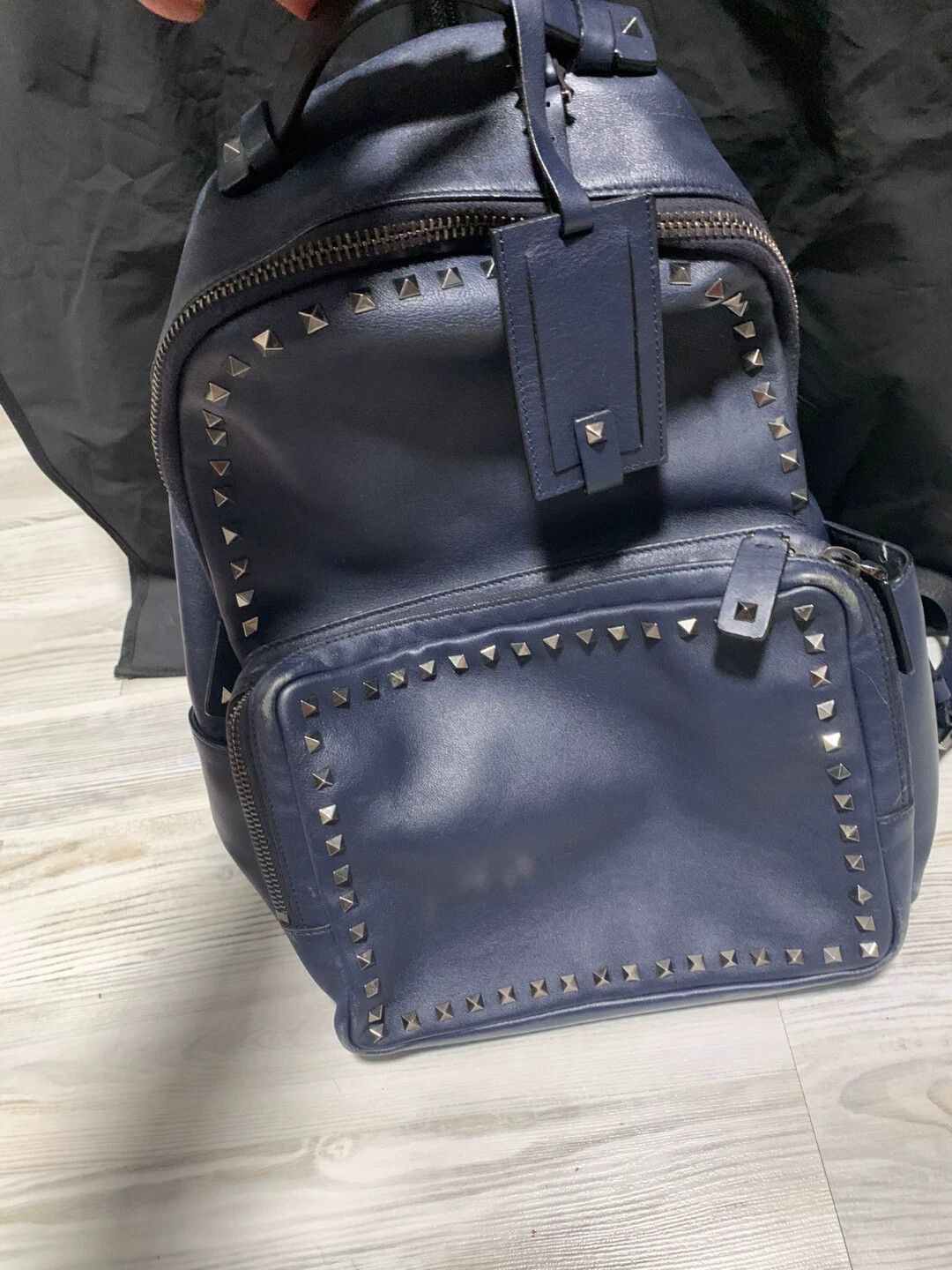 Valentino Valentino All Leather Rivet Backpack M Unisex Size ONE SIZE - 3 Thumbnail
