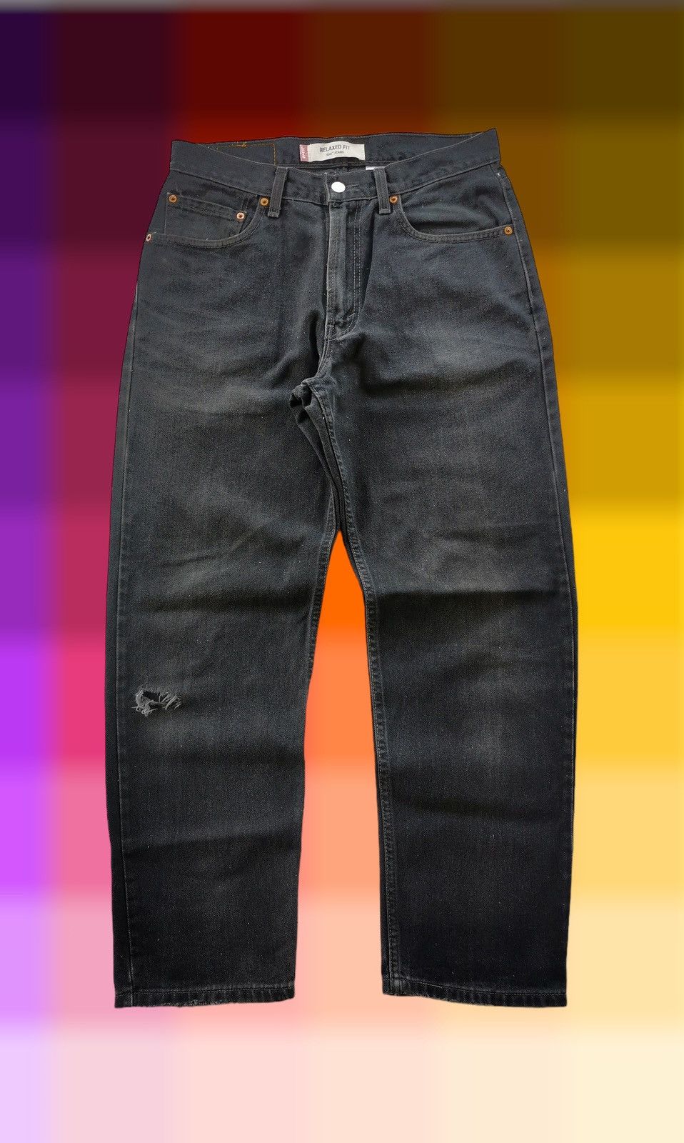 Jean Vintage Levis 550 Relaxed Jeans Size 32x40.5 Size US 32 / EU 48 - 1 Thumbnail