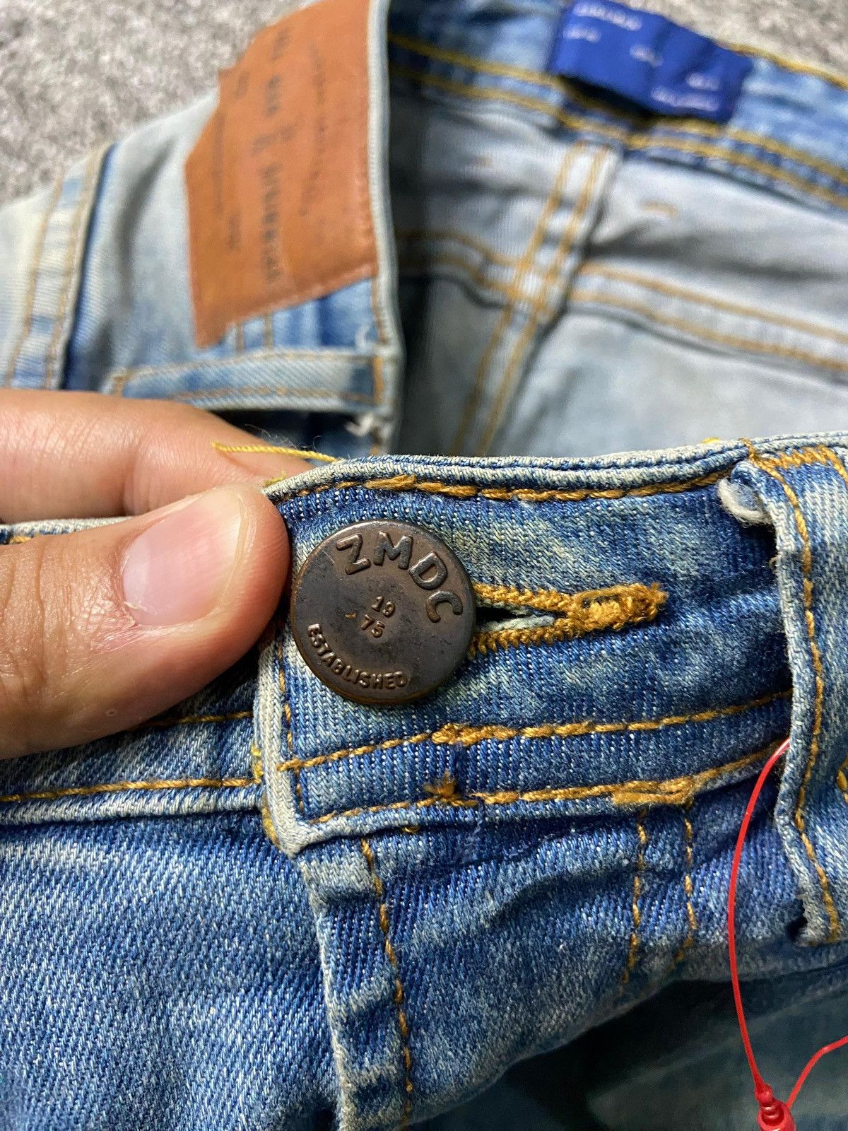 Designer × Vintage × Zara ZARA MAN 1975 Distressed Denim Ripped Jeans (131) Size US 30 / EU 46 - 9 Thumbnail
