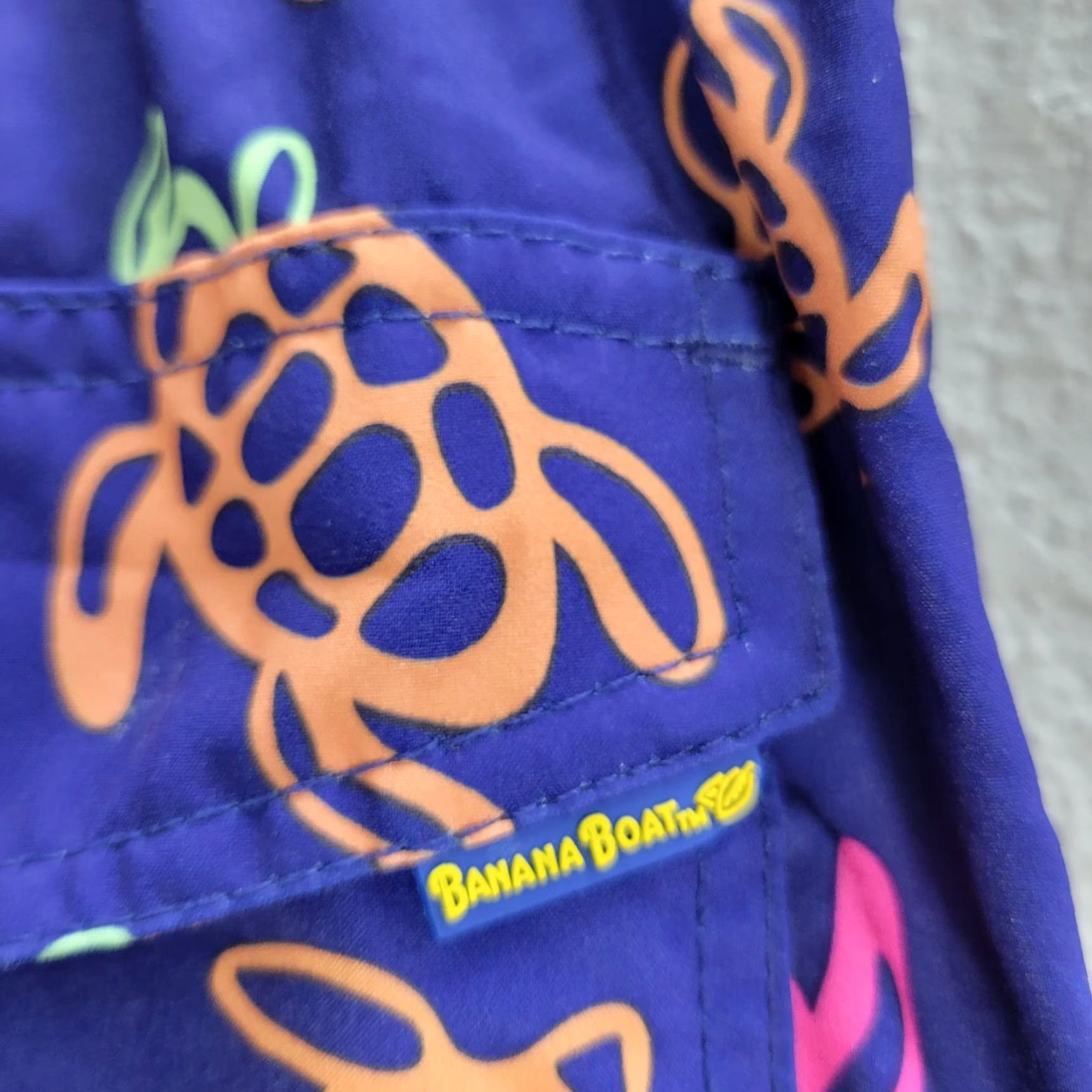 Vintage Banana Boat Men S Purple Swim Shorts Trunks UPF 50+ Drawstring Size US 29 - 6 Thumbnail