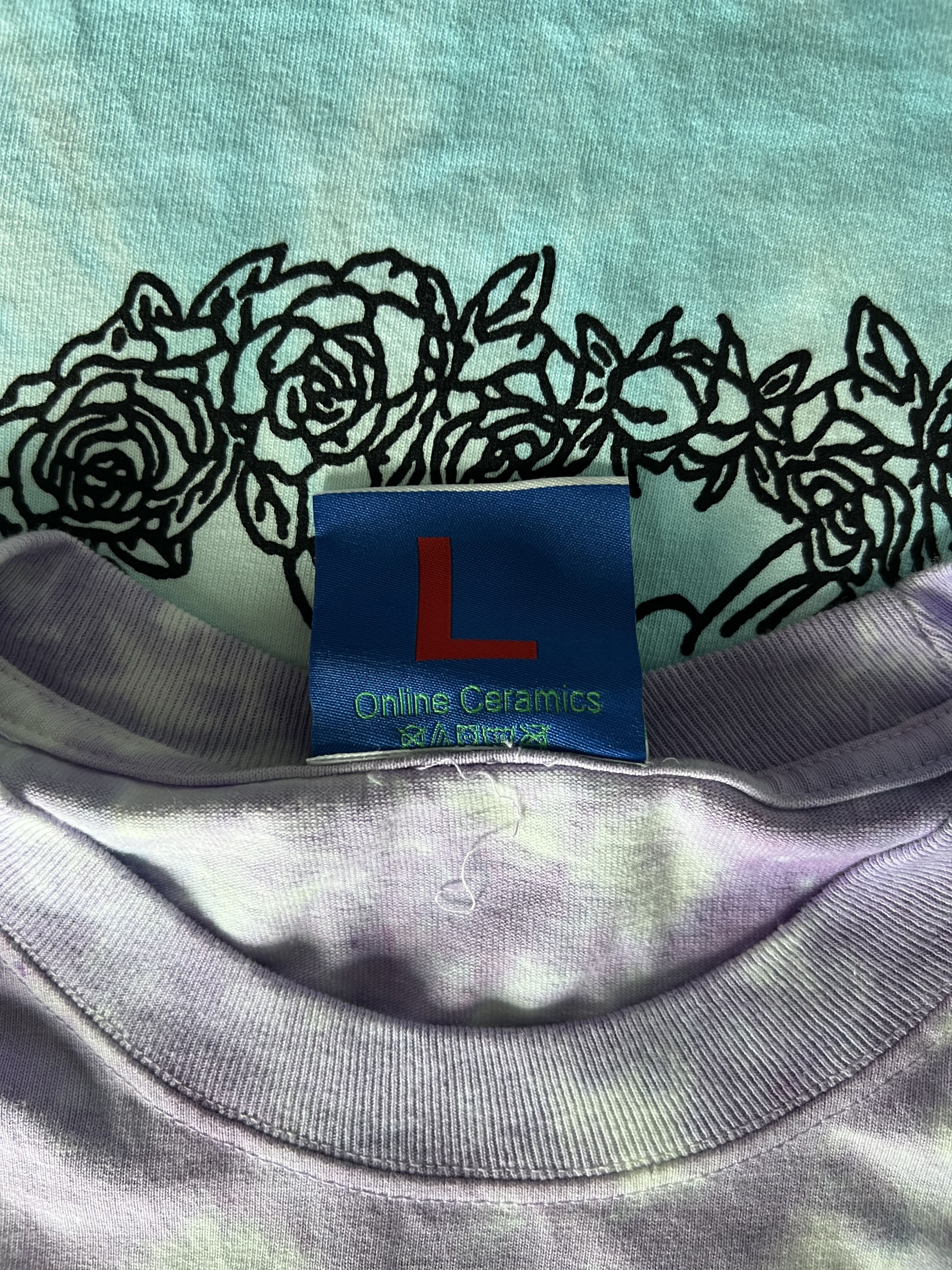 Grateful Dead × Online Ceramics Online Ceramics Jerry Garcia Rosebud Tie Dye Tee Size US L / EU 52-54 / 3 - 7 Thumbnail