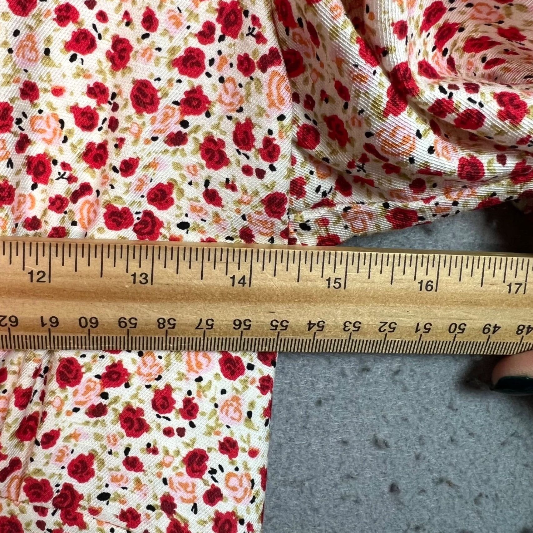 Primark Primark Womens Dress Red Floral V-Neck Short Sleeve A-Line Casual Summer 4 Adult Womens Size 27" / US 4 / IT 40 - 6 Thumbnail