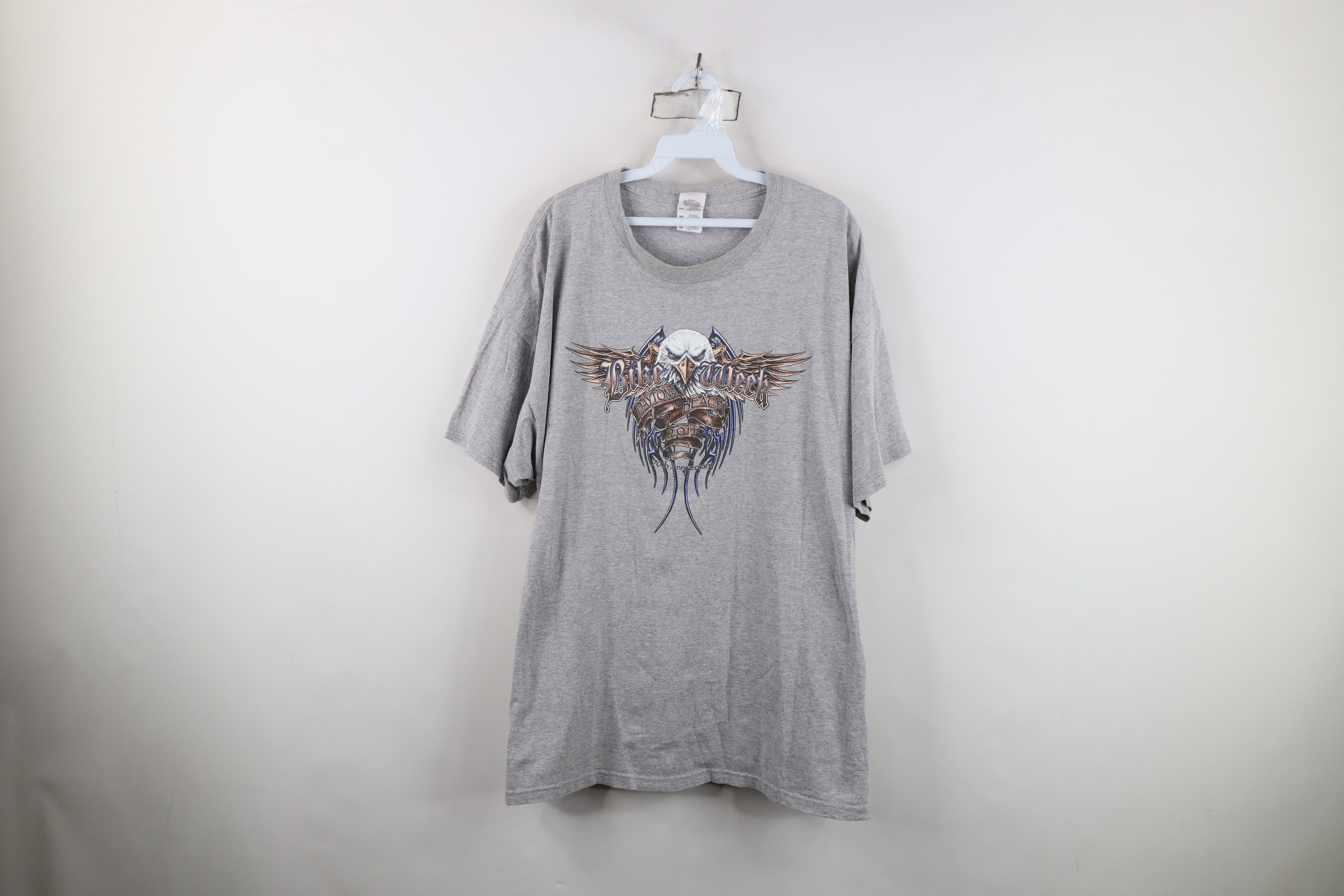 Vintage Vintage Y2K Bike Week Tribal Eagle Short Sleeve T-Shirt Size US XXL / EU 58 / 5 - 1 Thumbnail