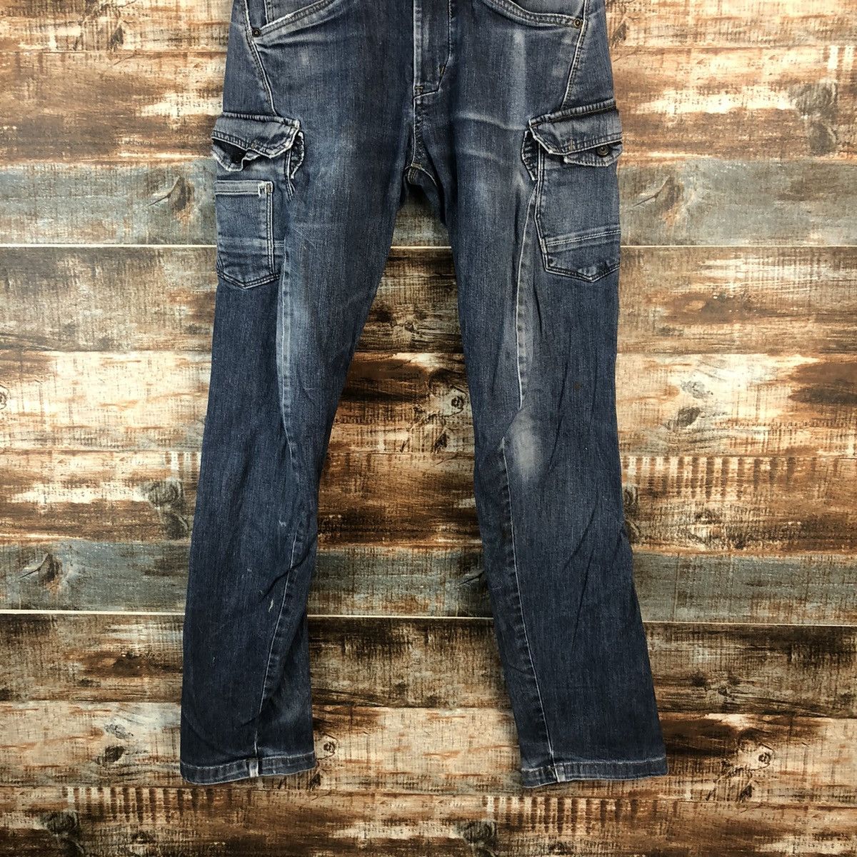 Japanese Brand Even River Black Distressed Denim Pants #A2107 Size US 30 / EU 46 - 3 Thumbnail