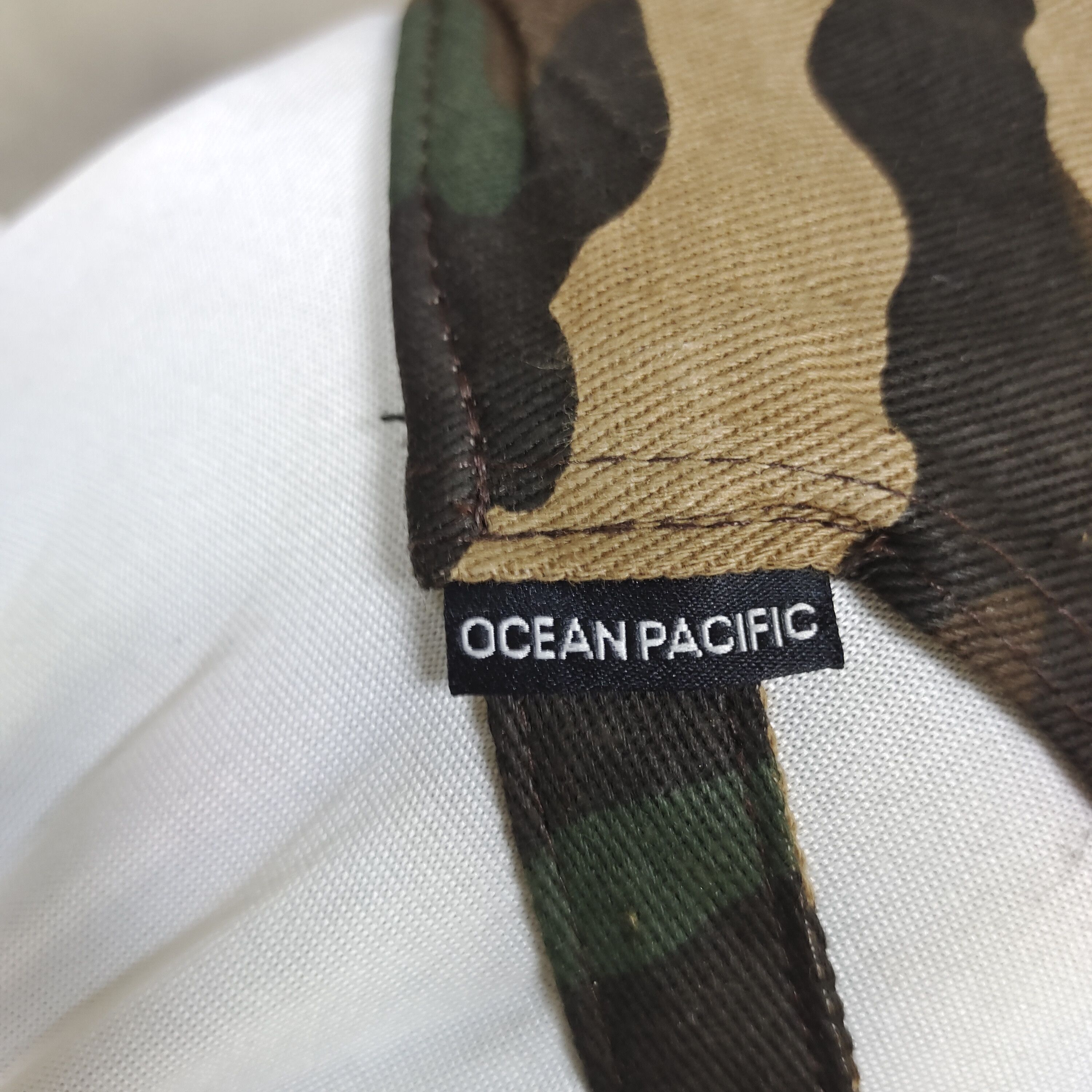 Ocean Pacific OCEAN PACIFIC CAMO URF EMBROIDERY“S”Front Stitch DS NWT Size ONE SIZE - 7 Thumbnail