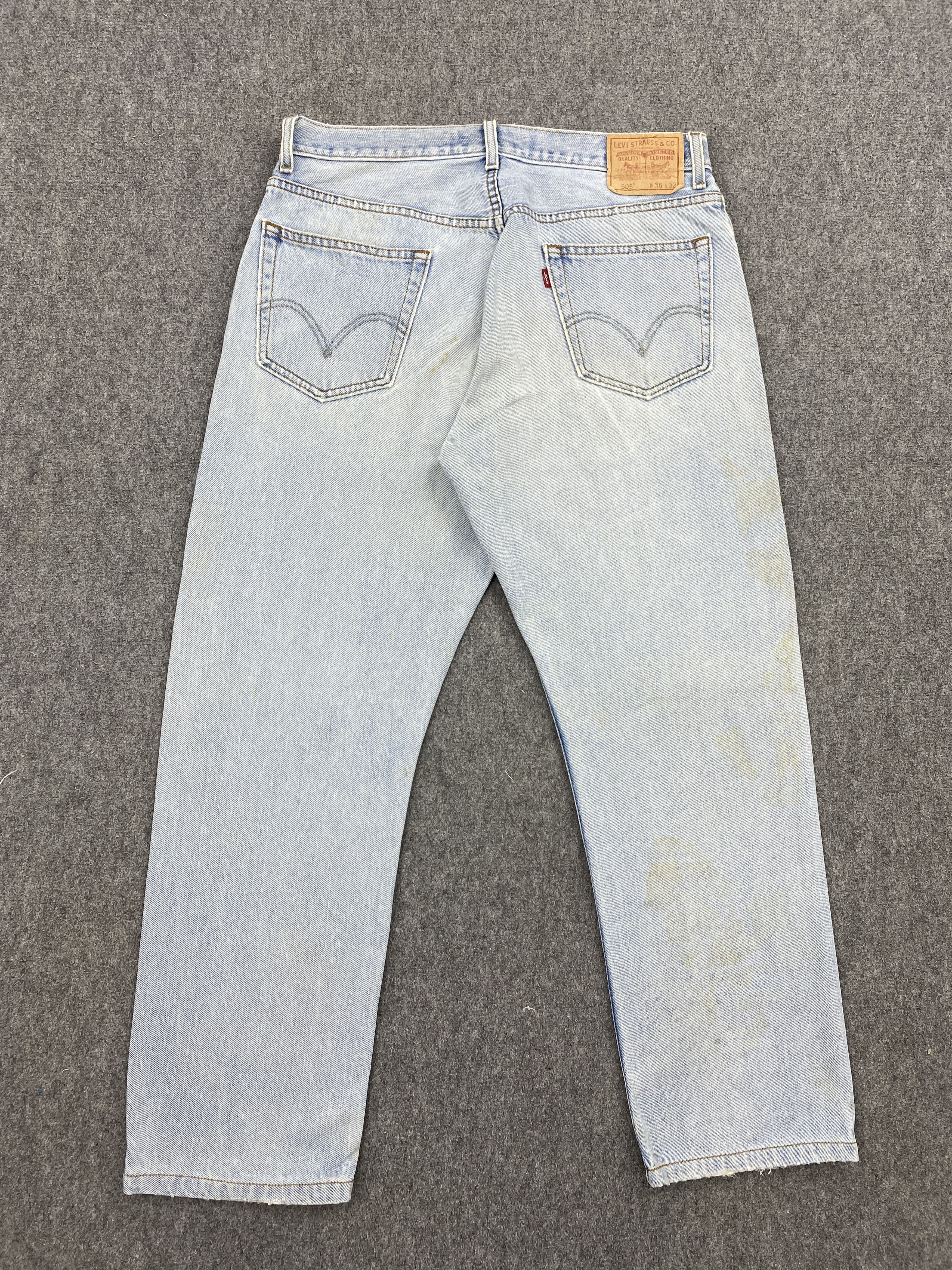 Levi's × Vintage Light Washed Vintage Levis 505 Jeans DP2606 Size US 33 - 3 Thumbnail