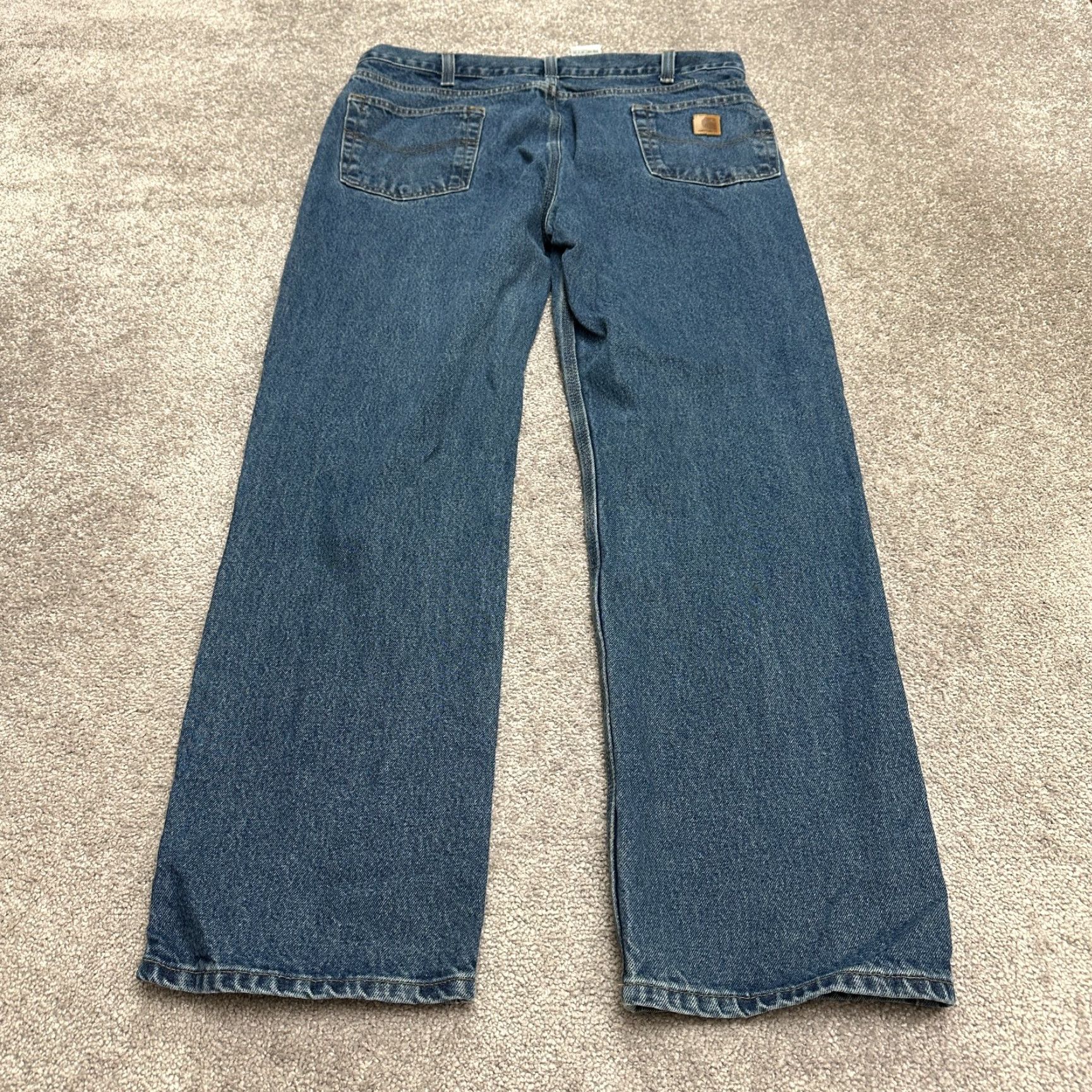 Carhartt Carhartt B23 Jeans Mens 38x32 Blue Dark Wash Straight Leg Denim Casual Size US 38 / EU 54 - 2 Thumbnail