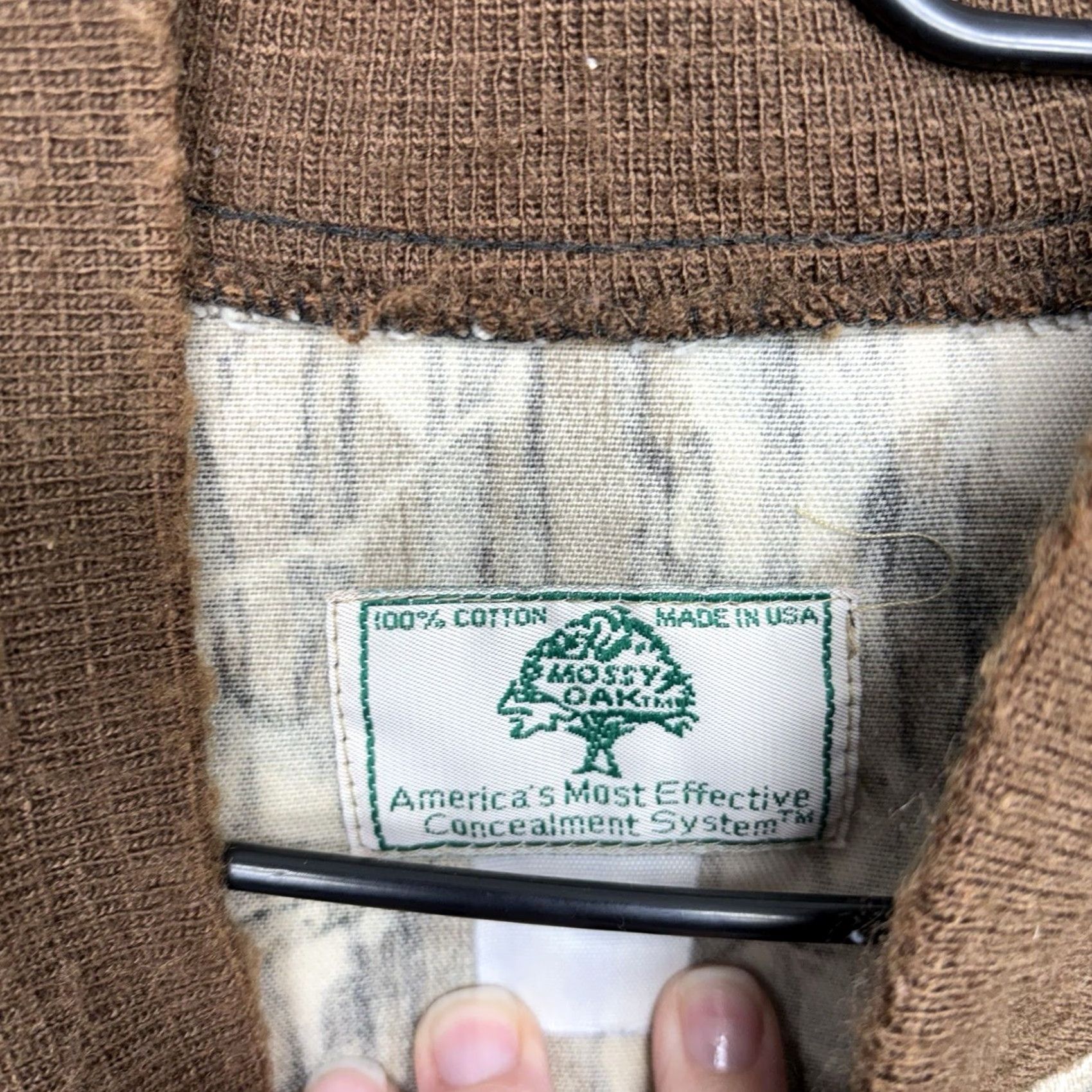 Vintage VINTAGE Mossy Oak Jacket Mens 2XL Camouflage Green Leaf USA Snap Button Bomber Jacket Shirt Size US XXL / EU 58 / 5 - 3 Thumbnail