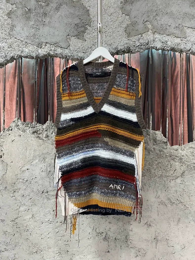 Amiri Amiri Fringe vest sweater Size US M / EU 48-50 / 2 - 1 Thumbnail