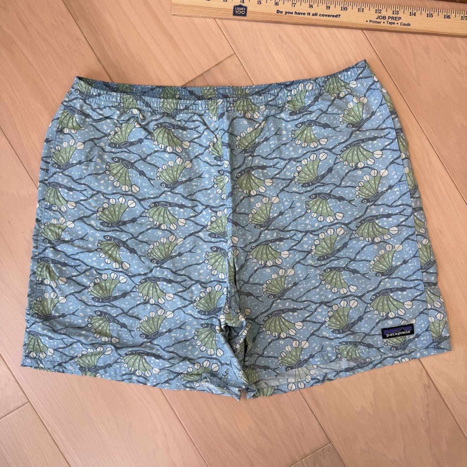Patagonia Patagonia Baggies Large Blue Lined Shorts Lined 6" Inseam Size US 34 / EU 50 - 2 Thumbnail