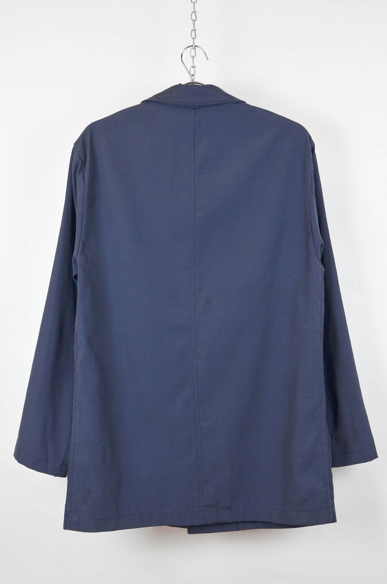 Canali Canali Navy Blue Cotton-Blend Chore Jacket size 50 Size US M / EU 48-50 / 2 - 2 Thumbnail