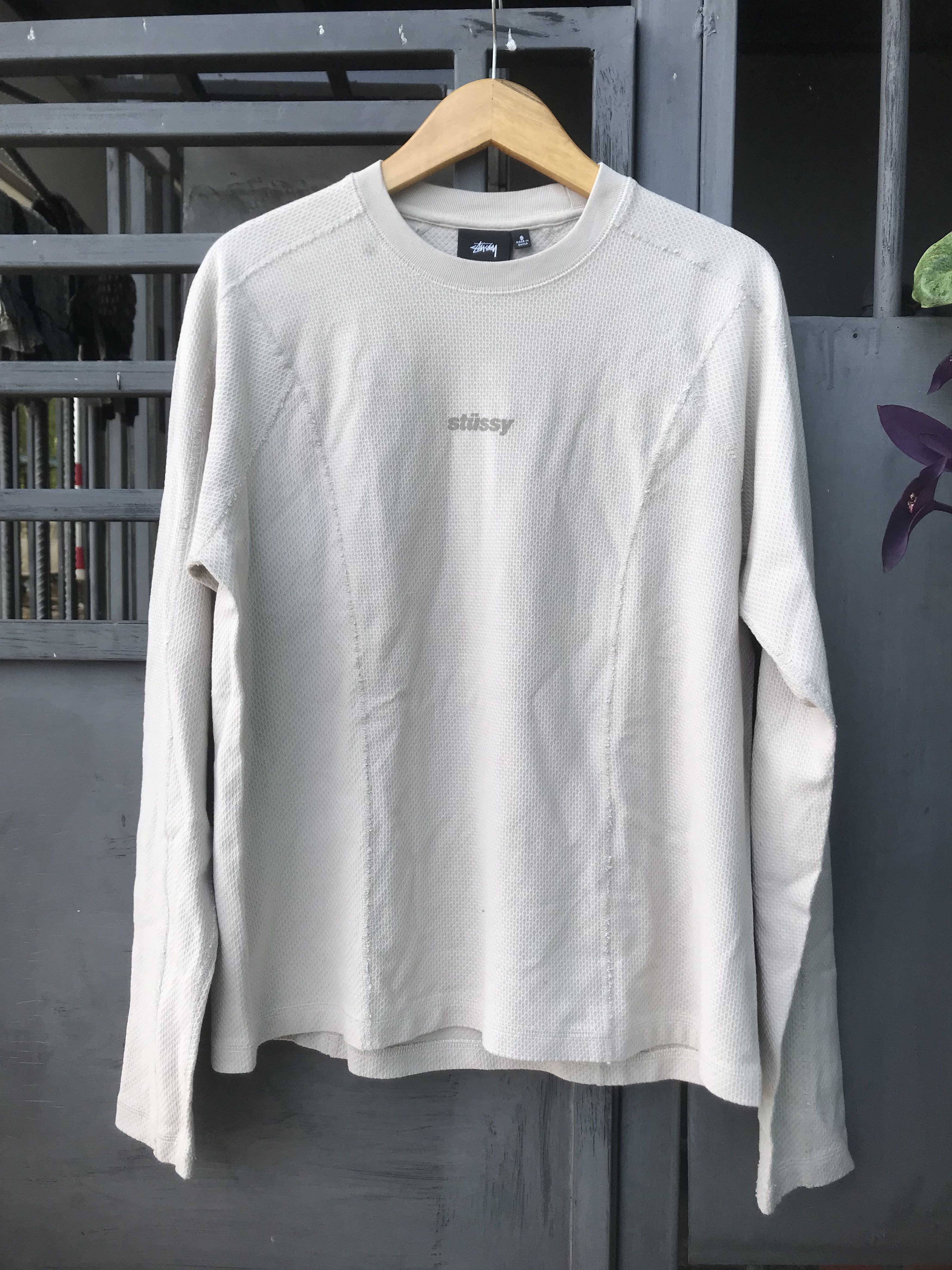 【STUSSY】★スウェット★ WAVE JERSEY CREW Stussy】WAVE JERSEY CREW☆ シンプル 着やすい 完璧な ロンT
