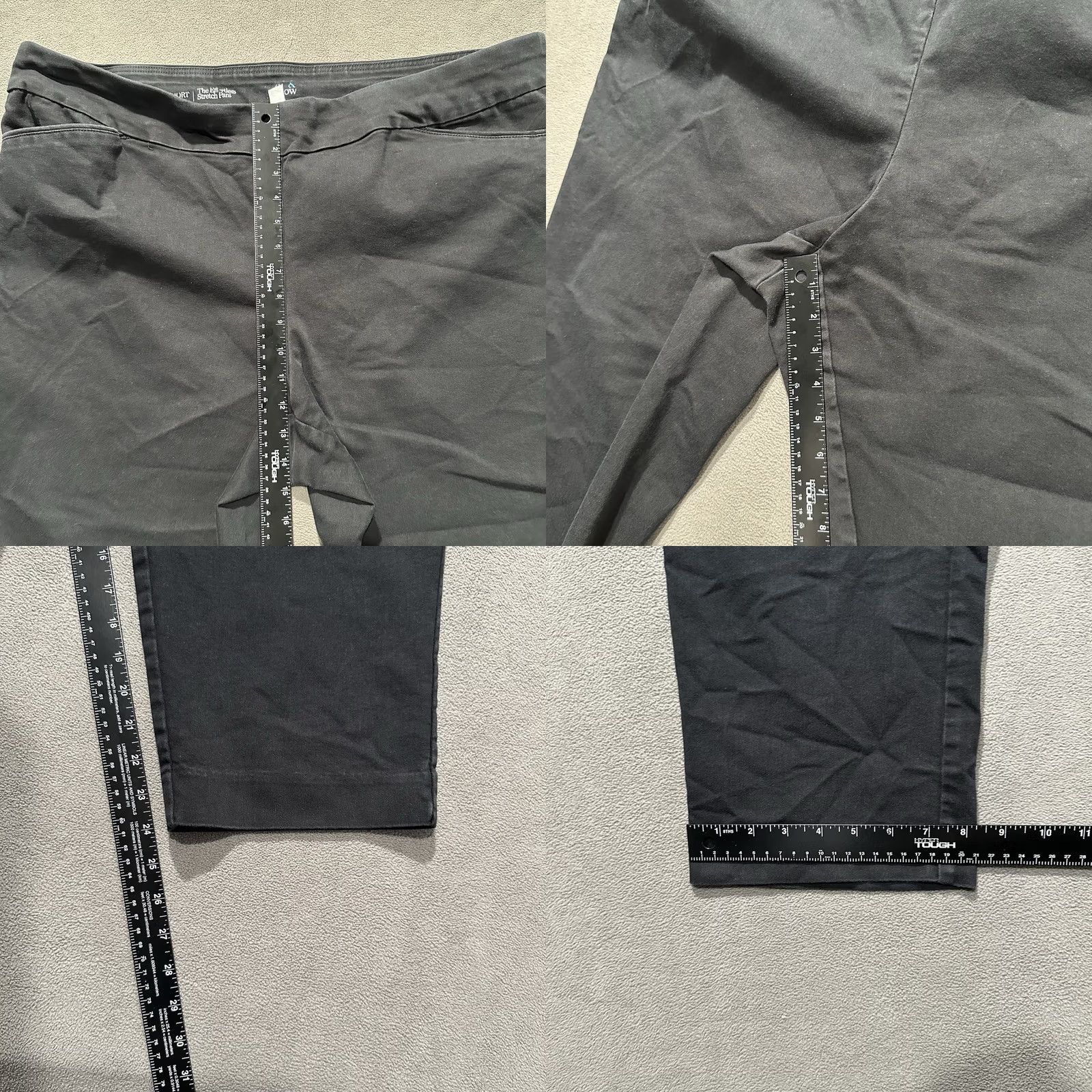 Croft & Barrow Croft Barrow Pants Womens 24W Short Black Effortless Stretch Straight Mid Rise Size 42" / US 20 - 8 Thumbnail
