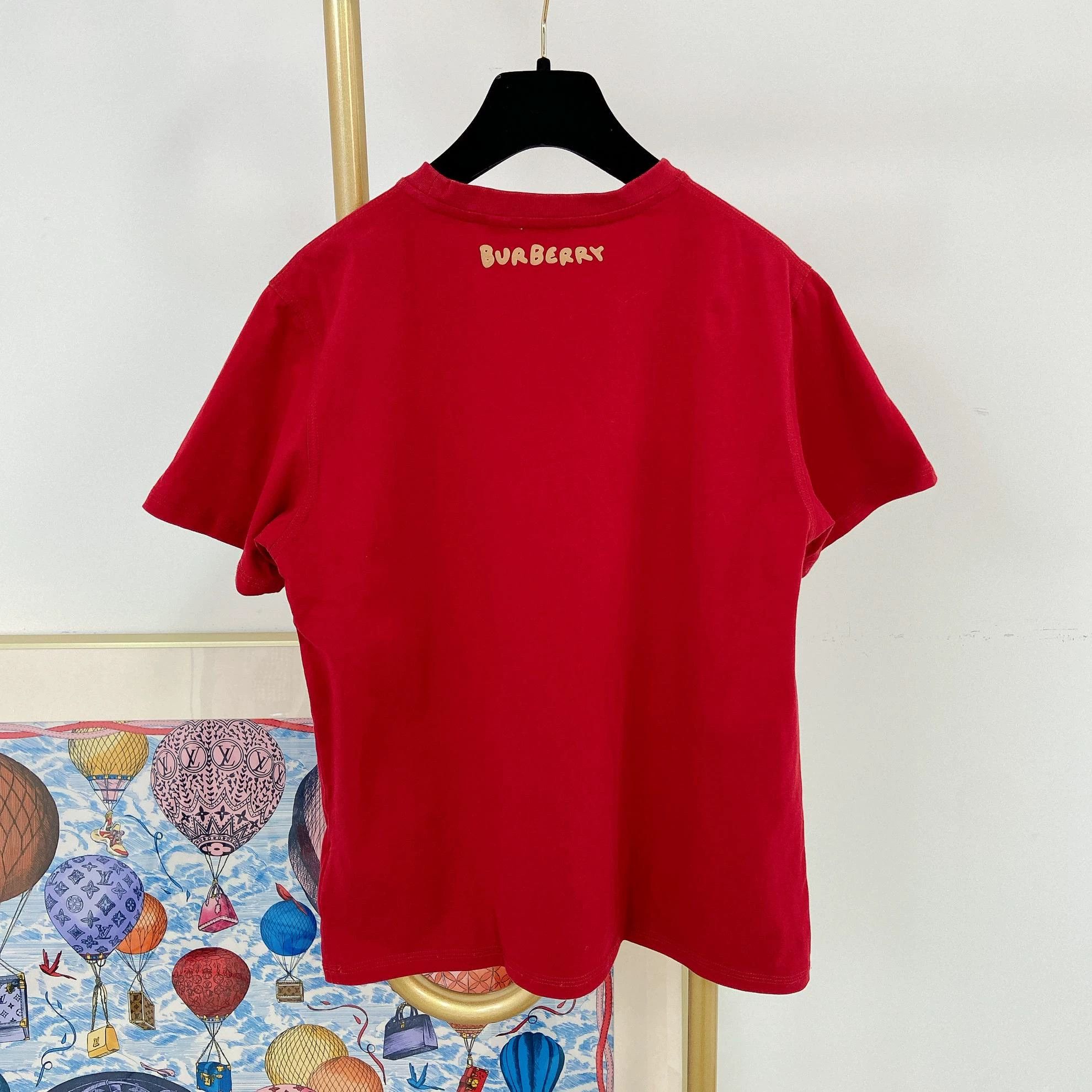 Burberry Burberry Red M Tee 1224 Size M / US 6-8 / IT 42-44 - 2 Thumbnail