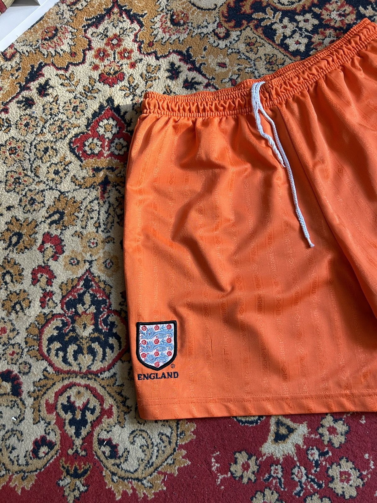 Umbro Vintage ENGLAND Goalkeeper Football Shorts 90s Size US 30 / EU 46 - 2 Thumbnail