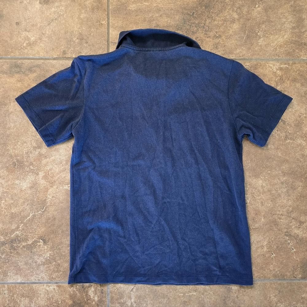 Designer Navy Blue Basic Polo Short Sleeve Size M / US 6-8 / IT 42-44 - 2 Thumbnail