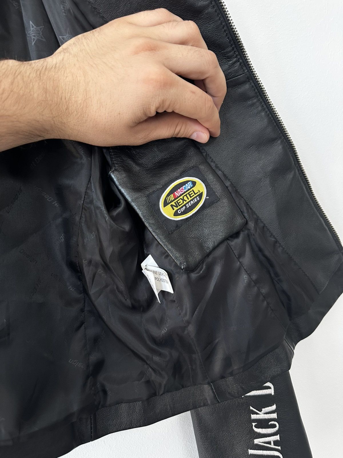 Other Leather Vintage 90s Jack Daniels Racing Jacket Size L / US 10 / IT 46 - 5 Thumbnail