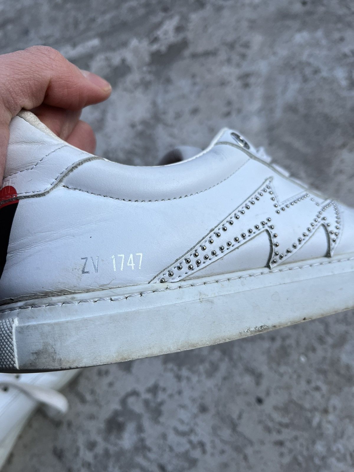 Zadig & Voltaire Zadig & Voltaire Distressed Low Top Sneakers Leather Shoes Size US 8 / IT 38 - 14 Thumbnail