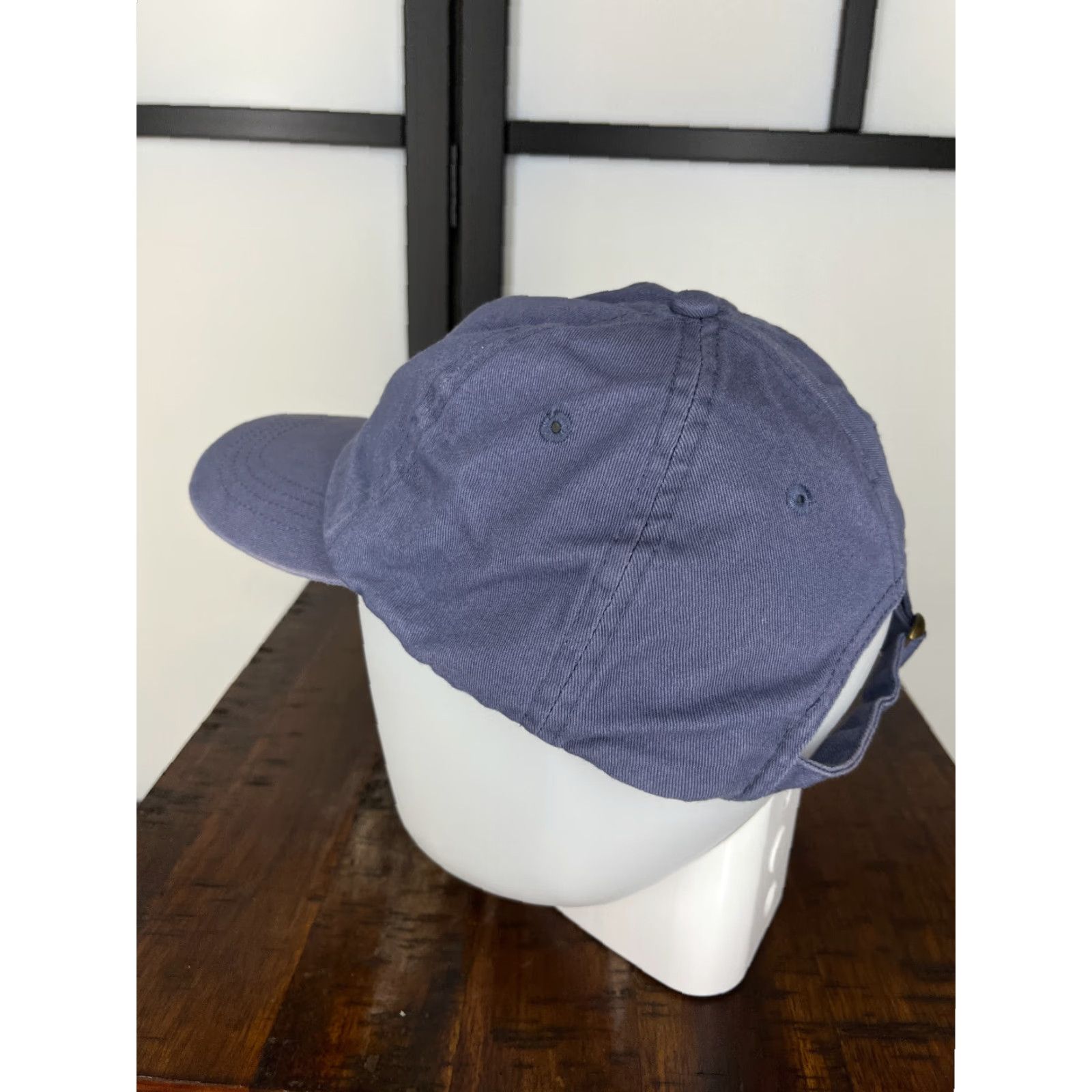 Good American American Dry Goods Hat Adult One Size Blue Cotton Twill Snapback Fox Strap Back Solid Outdoor Size ONE SIZE - 5 Thumbnail