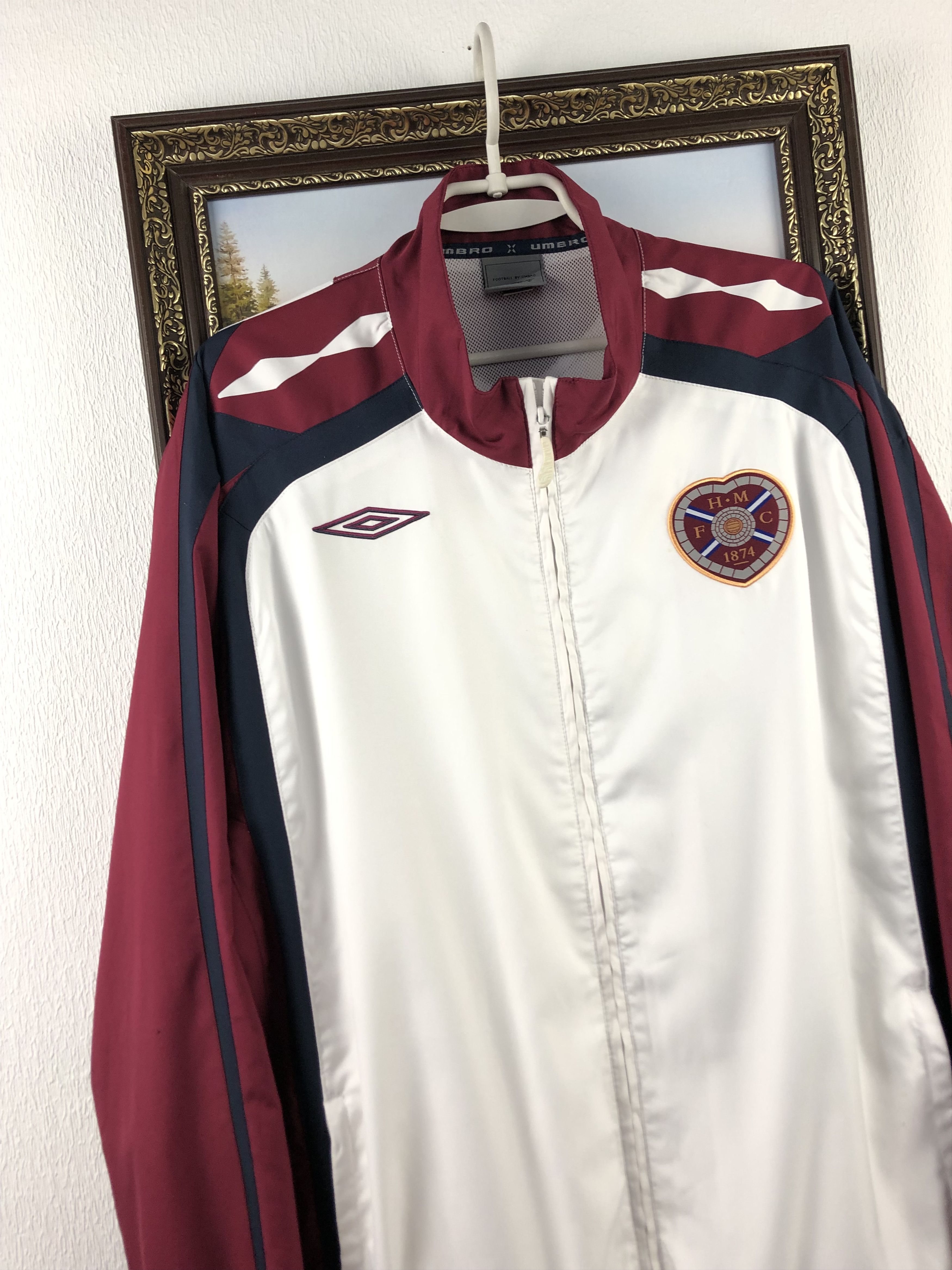 Vintage Vintage Heart Of Midlothian Football Jacket Soccer Track Size US XXL / EU 58 / 5 - 3 Thumbnail