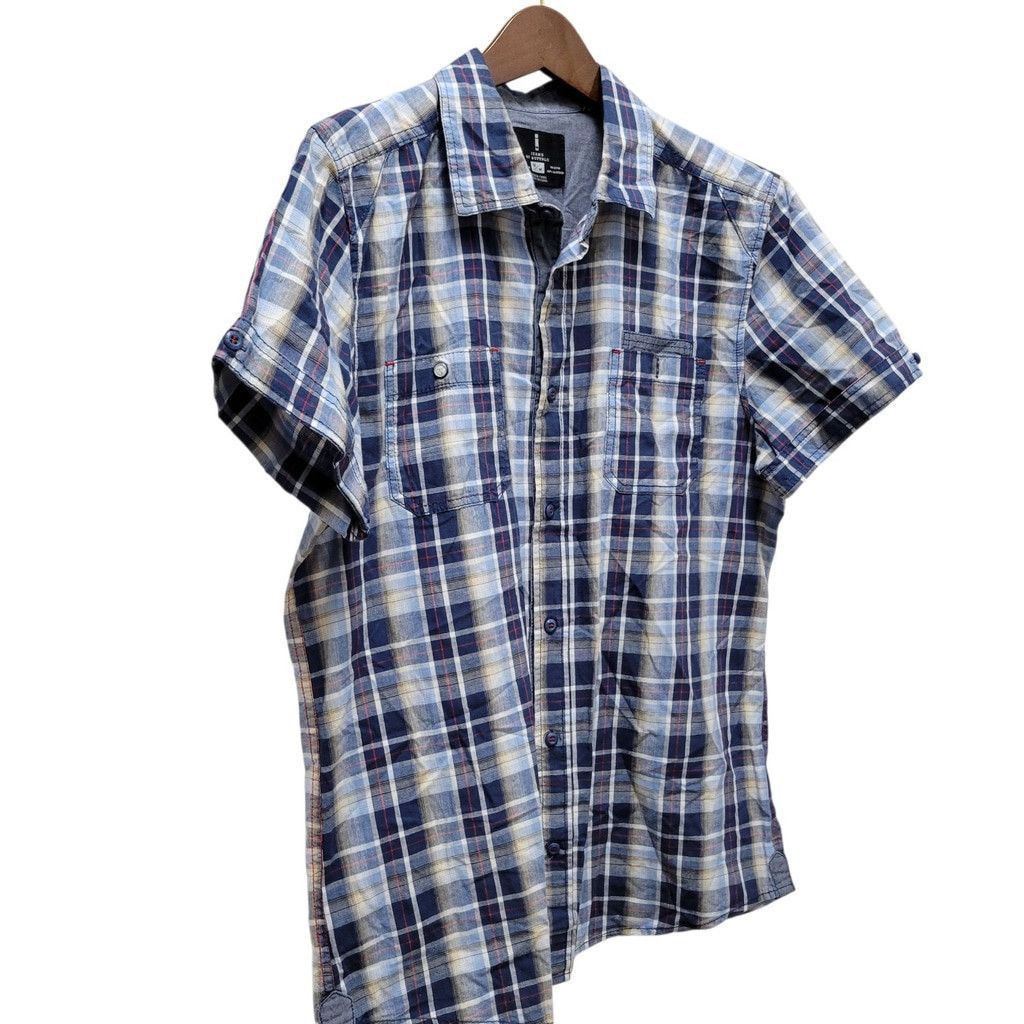 Buffalo David Bitton Buffalo David Bitton Plaid Shorts Sleeve Slim-Fit Medium Size US M / EU 48-50 / 2 - 3 Thumbnail