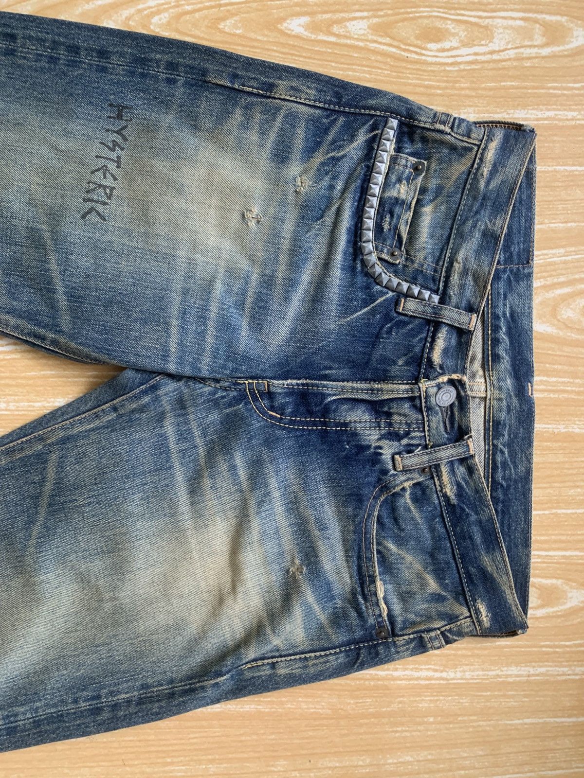 Hysteric Glamour Hysteric Glamour Selvedge Spike Punks Style Denim Pants Size US 29 - 10 Thumbnail