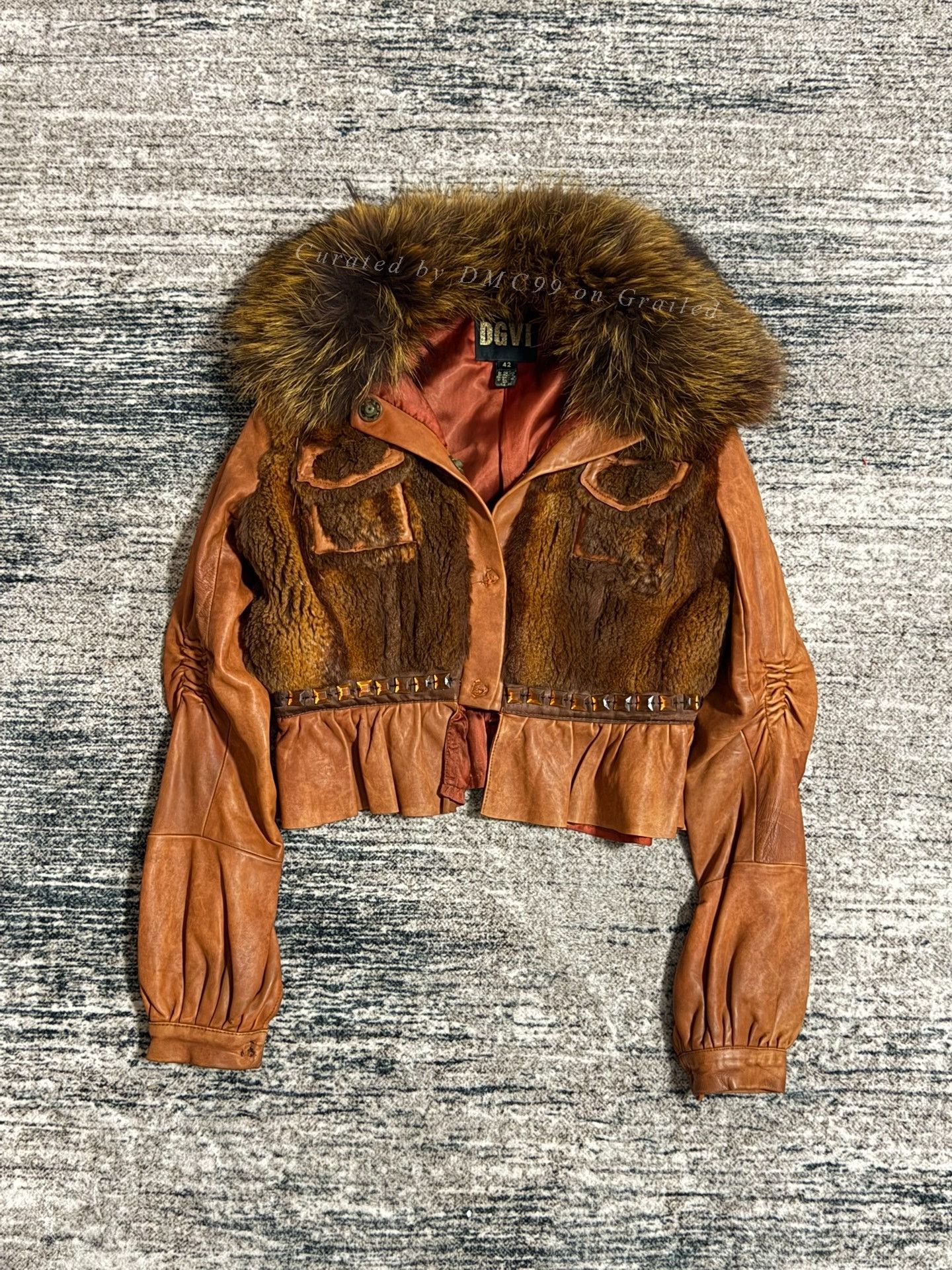 Vintage Vintage Dgiv Patchwork Rivet Fur Size M / US 6-8 / IT 42-44 - 1 Thumbnail