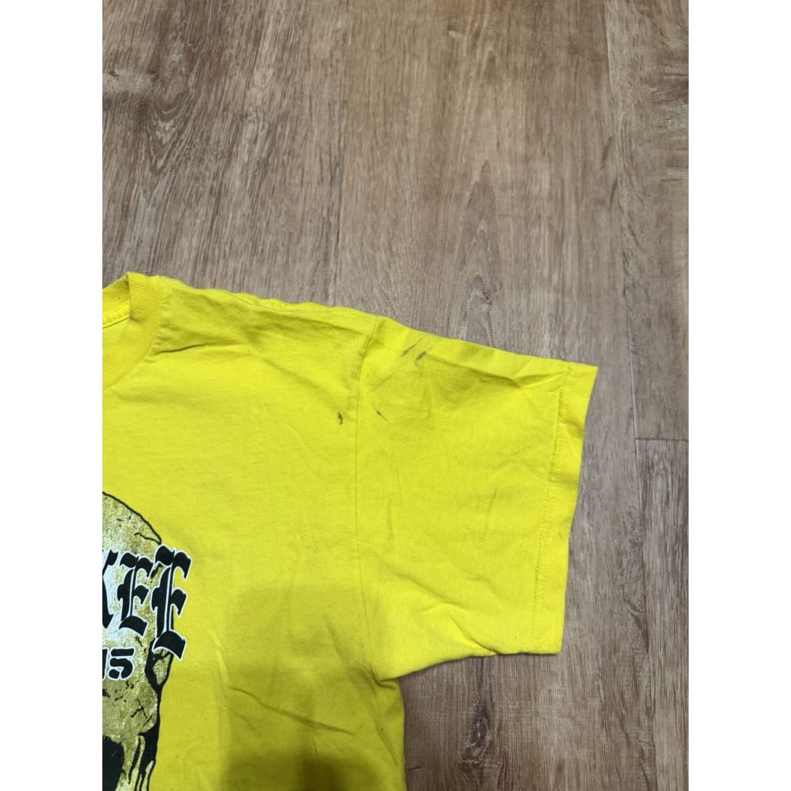 Gildan Milwaukee 2015 Bike Rally Wisconsin Biker Club Shirt Mens L Yellow Graphic Tee Size US L / EU 52-54 / 3 - 5 Thumbnail
