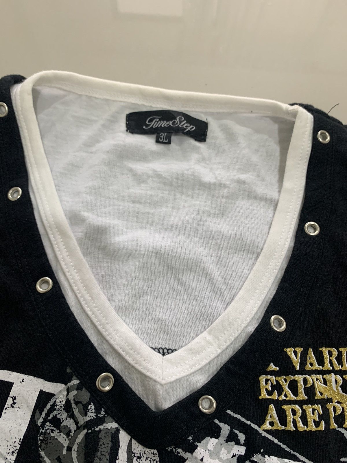 If Six Was Nine ‼️TIMESTEP SHIRT PUNK POEM SKULL JAPANESE Size US XL / EU 56 / 4 - 4 Thumbnail